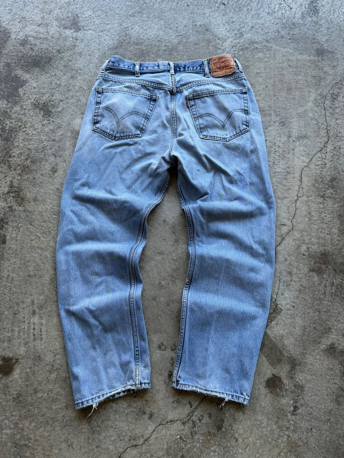 Levi's × Vintage Vintage Streetwear Levi Straight Fit Jeans Size US 38 / EU 54 - 6 Thumbnail