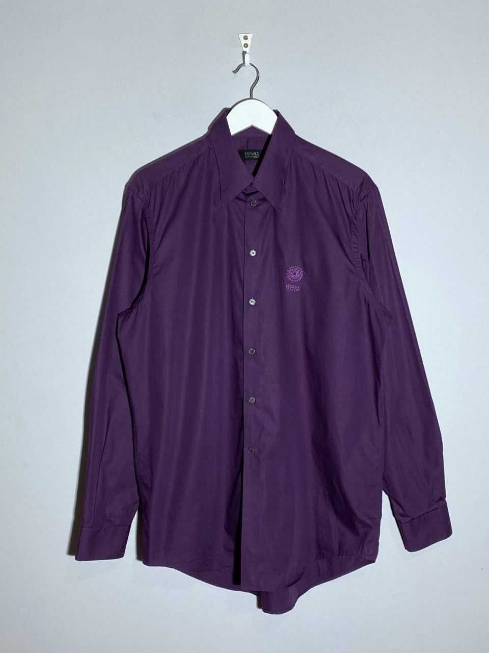 Versace Vintage Versace Classic Purple Shirt Size US L / EU 52-54 / 3 - 1 Thumbnail