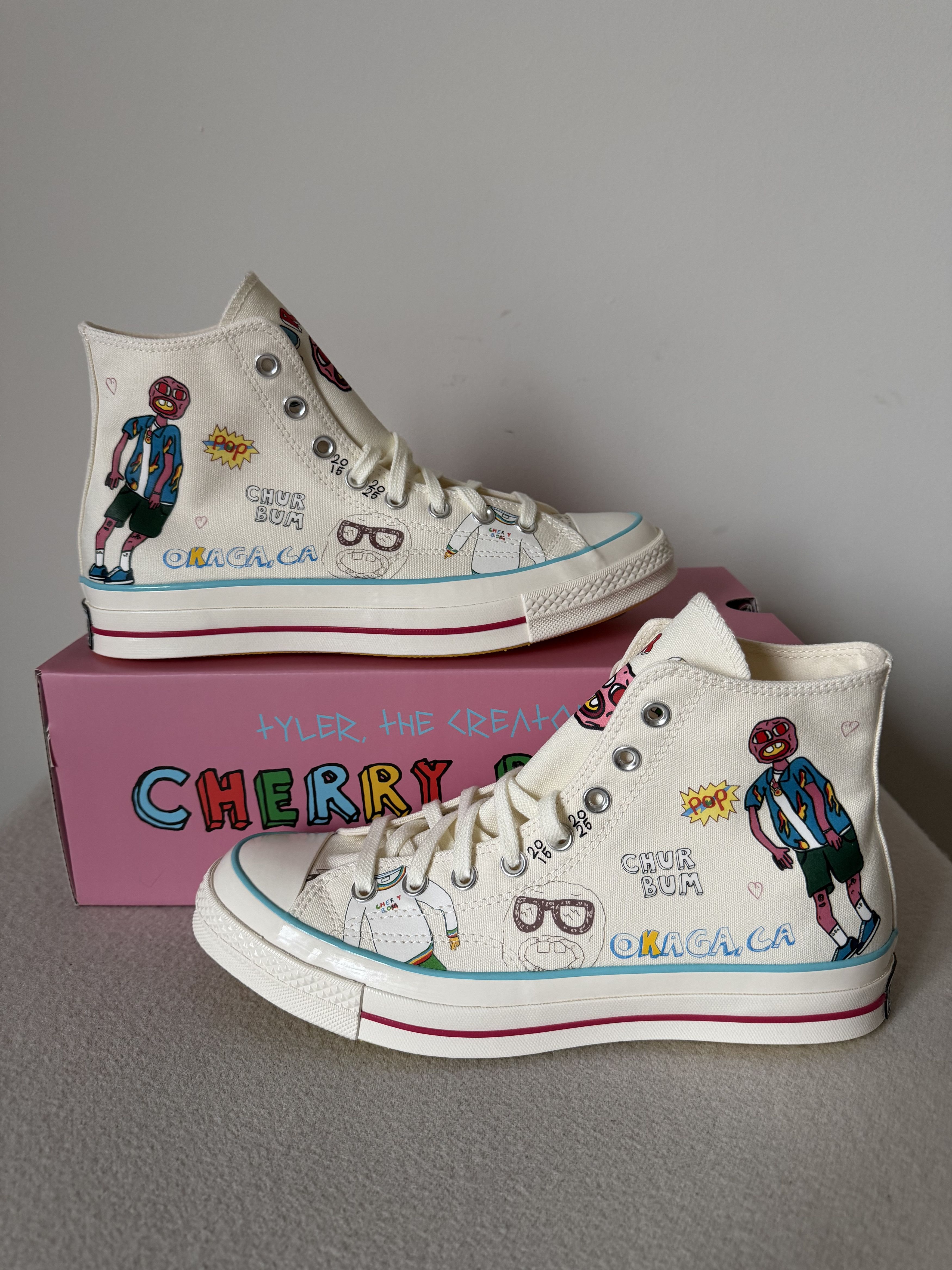 Converse × Golf le Fleur Converse Golf Wang Cherry Bomb Chuck 70 Size US 10 / EU 43 - 2 Thumbnail