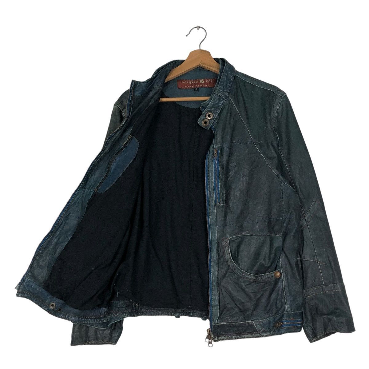 Japanese Brand 🔥IF SIX WAS NINE DESIGN LEATHER BIKER JACKET SAGA IBANEZ Size US S / EU 44-46 / 1 - 11 Thumbnail