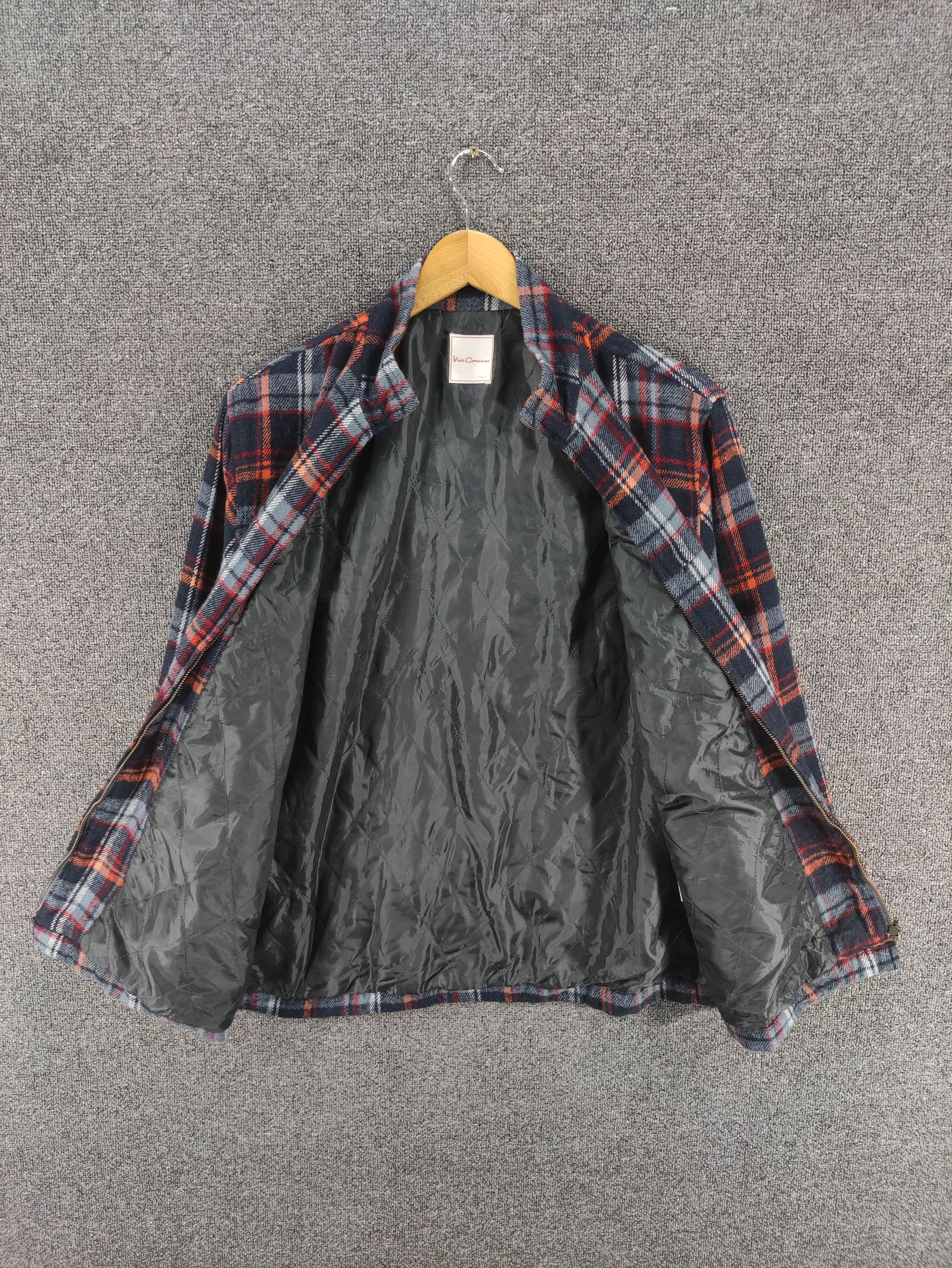 Japanese Brand Vintage Japanese Brand Via Cosmo Flannel Jacket Zipper Size M / US 6-8 / IT 42-44 - 5 Thumbnail