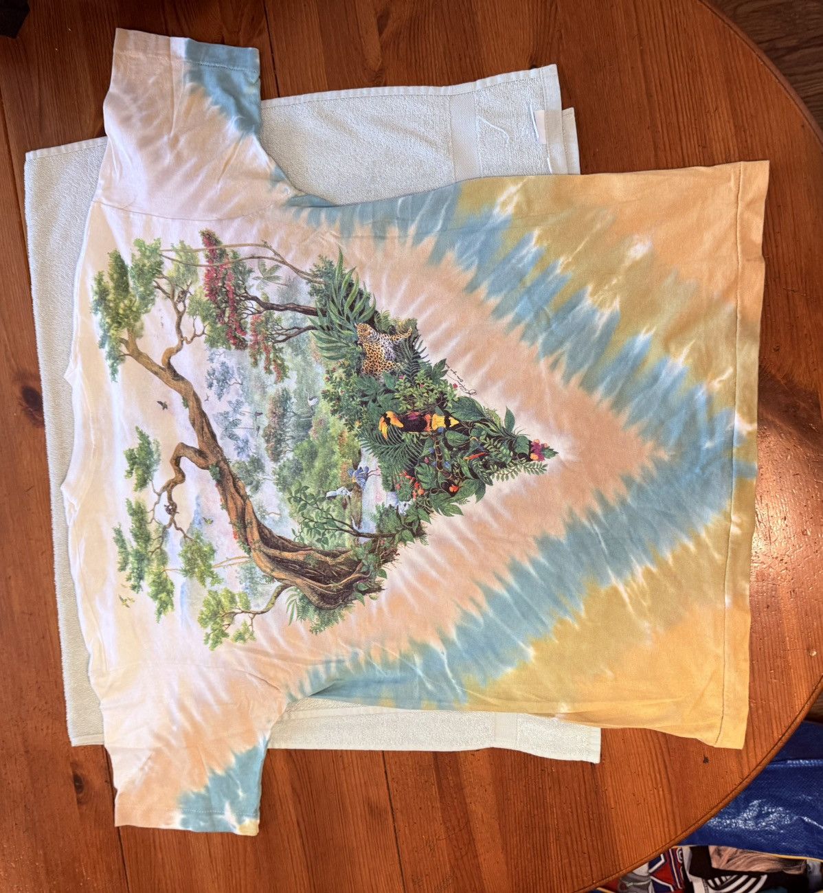 Liquid Blue × Vintage African Rainforest Tie Dye Tee Size US XL / EU 56 / 4 - 2 Thumbnail