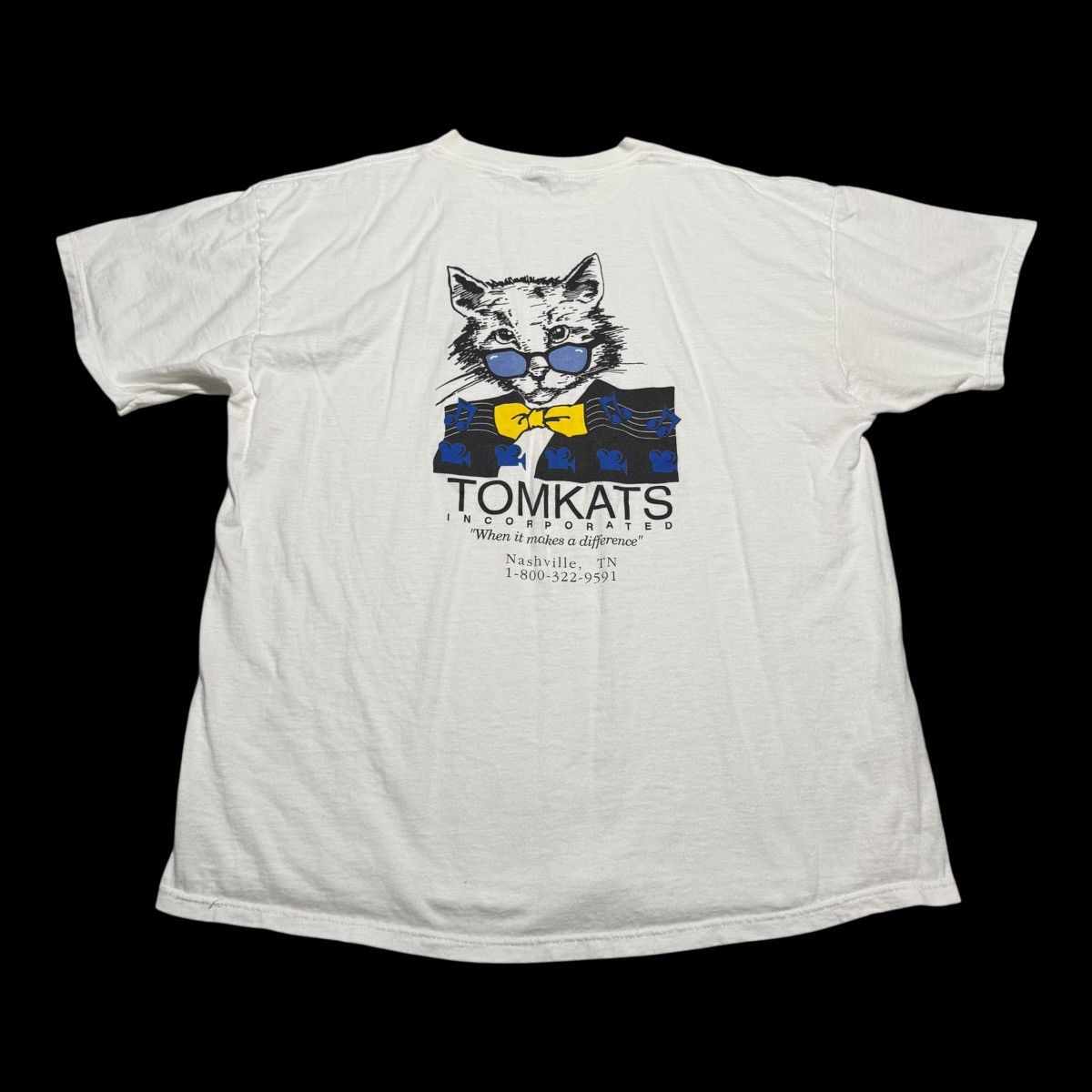 Fruit Of The Loom Vintage 90s Tomkats Incorporated Nashville Shirt Men's XL Size US XL / EU 56 / 4 - 1 Thumbnail