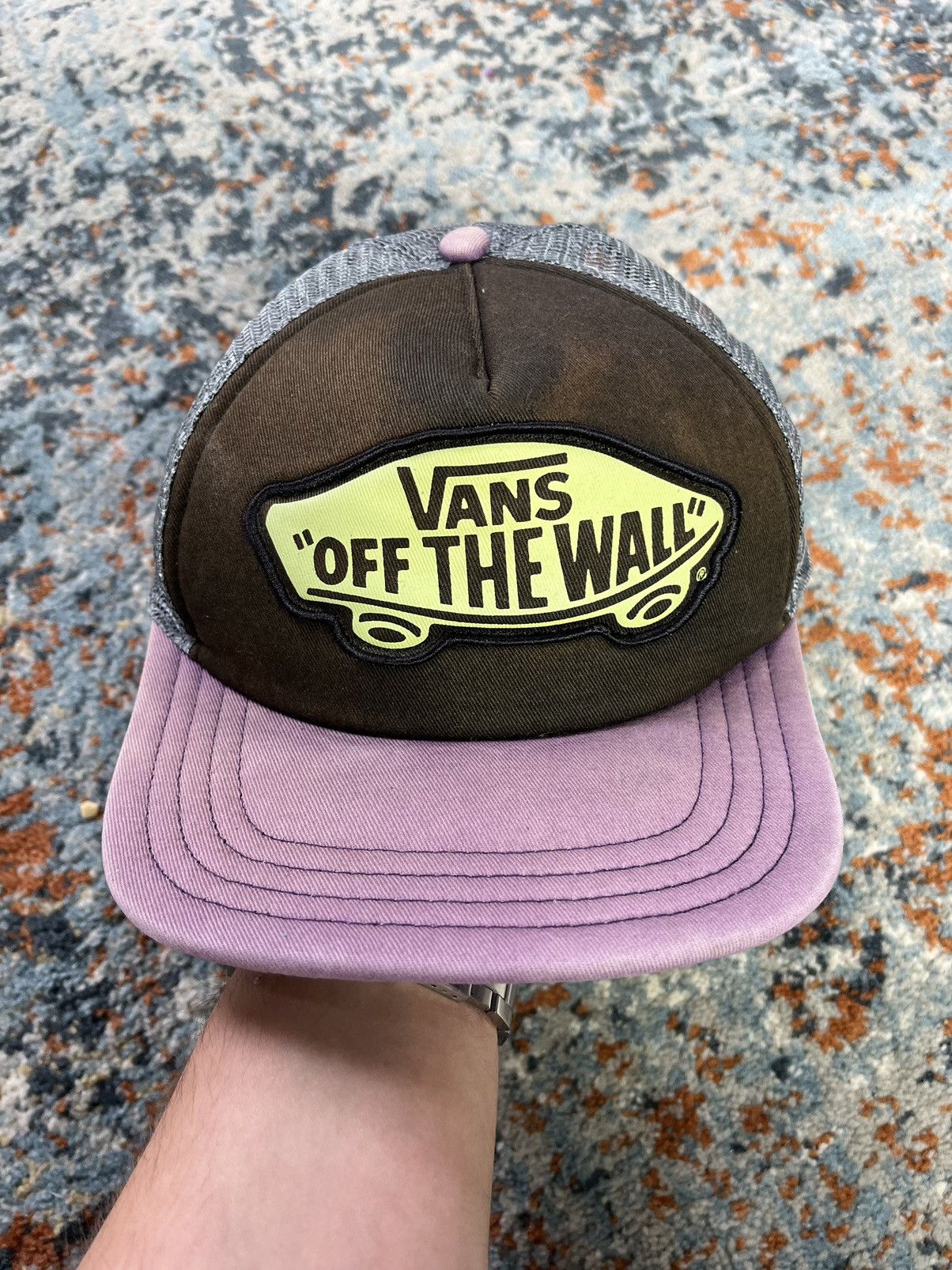 Vans × Vintage Vintage 90s Vans trucker hat worn to perfection Size ONE SIZE - 3 Thumbnail