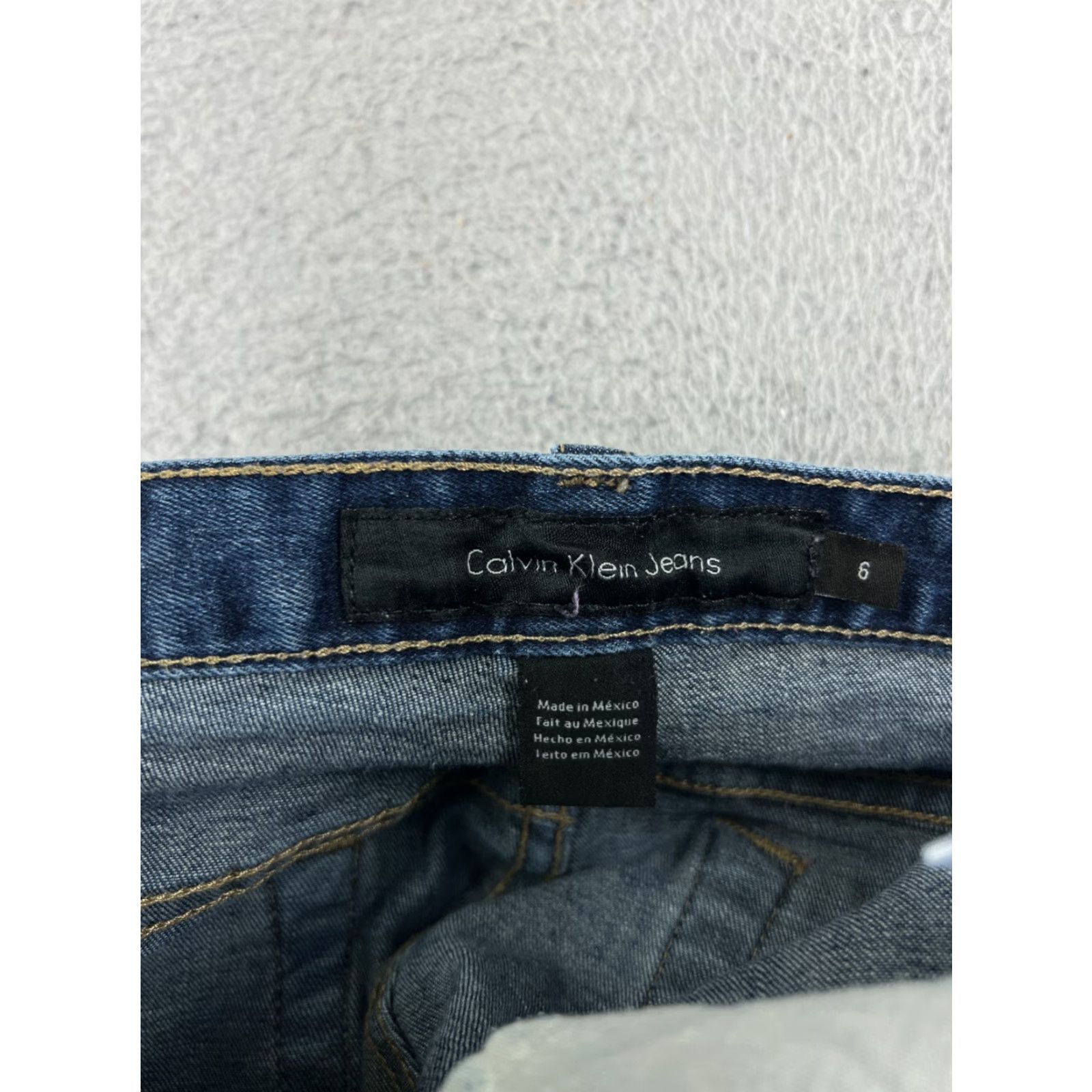 Calvin Klein Calvin Klein Jeans Women 6 Blue Denim Flared Medium Wash 28 Inseam 5-Pocket Distressed Zip Rise Cotton Blend Modern Classic Womens Size 28" / US 6 / IT 42 - 3 Thumbnail