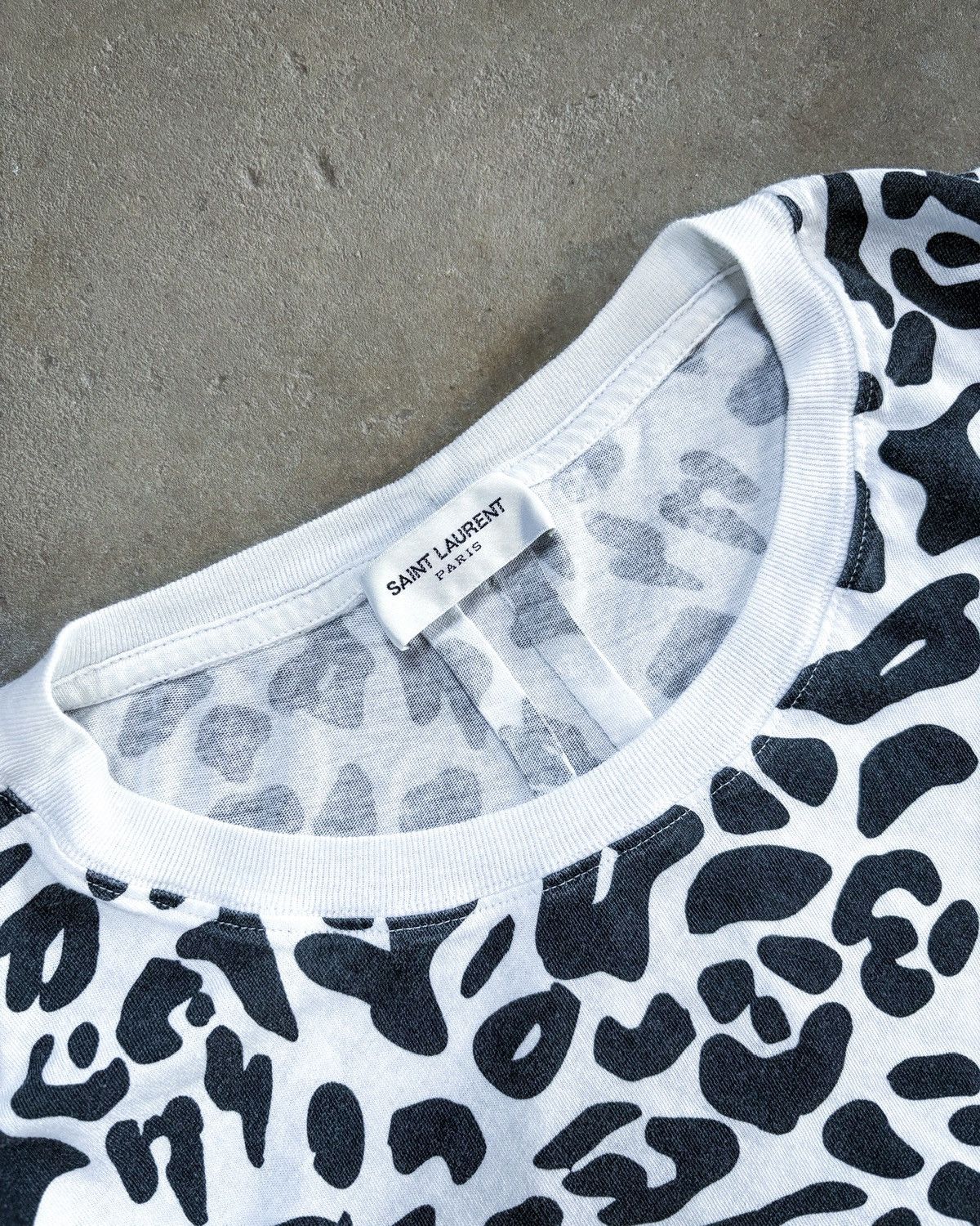 Saint Laurent Paris F/W16 GEM EYE LEOPARD T-SHIRT Size US S / EU 44-46 / 1 - 8 Thumbnail