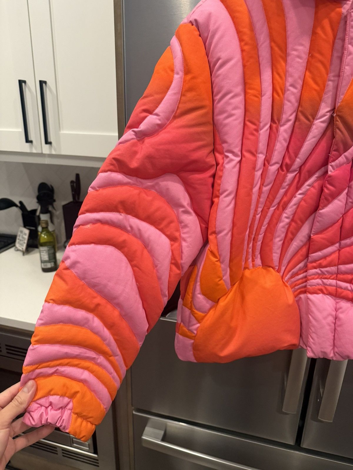 ERL ERL Pink Sunset Puffer Jacket Size US L / EU 52-54 / 3 - 3 Thumbnail