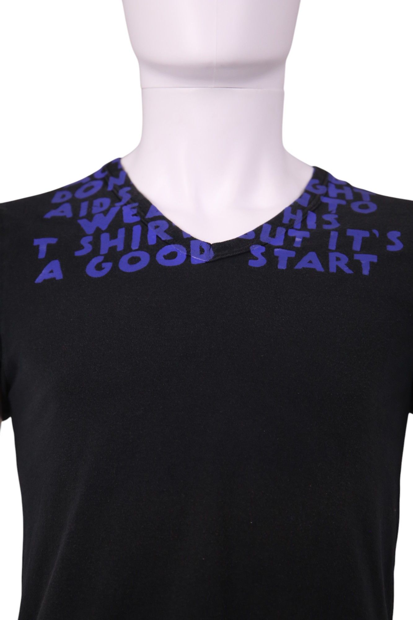 Maison Margiela IDS Charity Black&Blue Tee Size US S / EU 44-46 / 1 - 4 Thumbnail