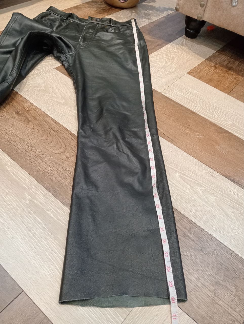 Leather JAPANESE BLACK LEATHER PANTS Size US 29 - 19 Thumbnail