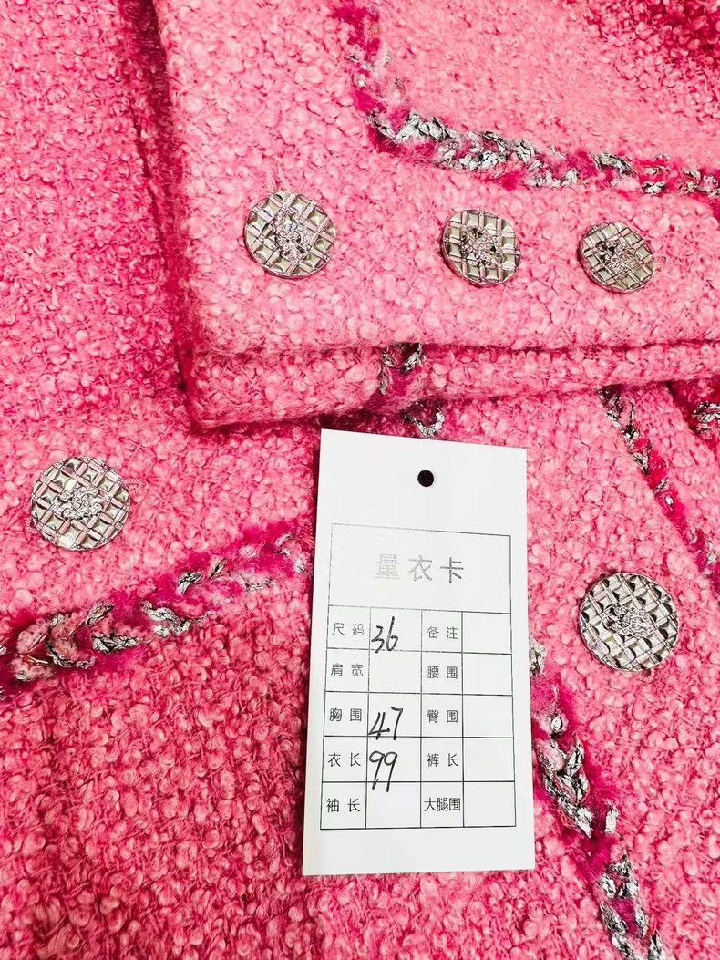 Chanel Chanel High-end handicraft workshop pink tweed medium-leng Size XS / US 0-2 / IT 36-38 - 6 Thumbnail