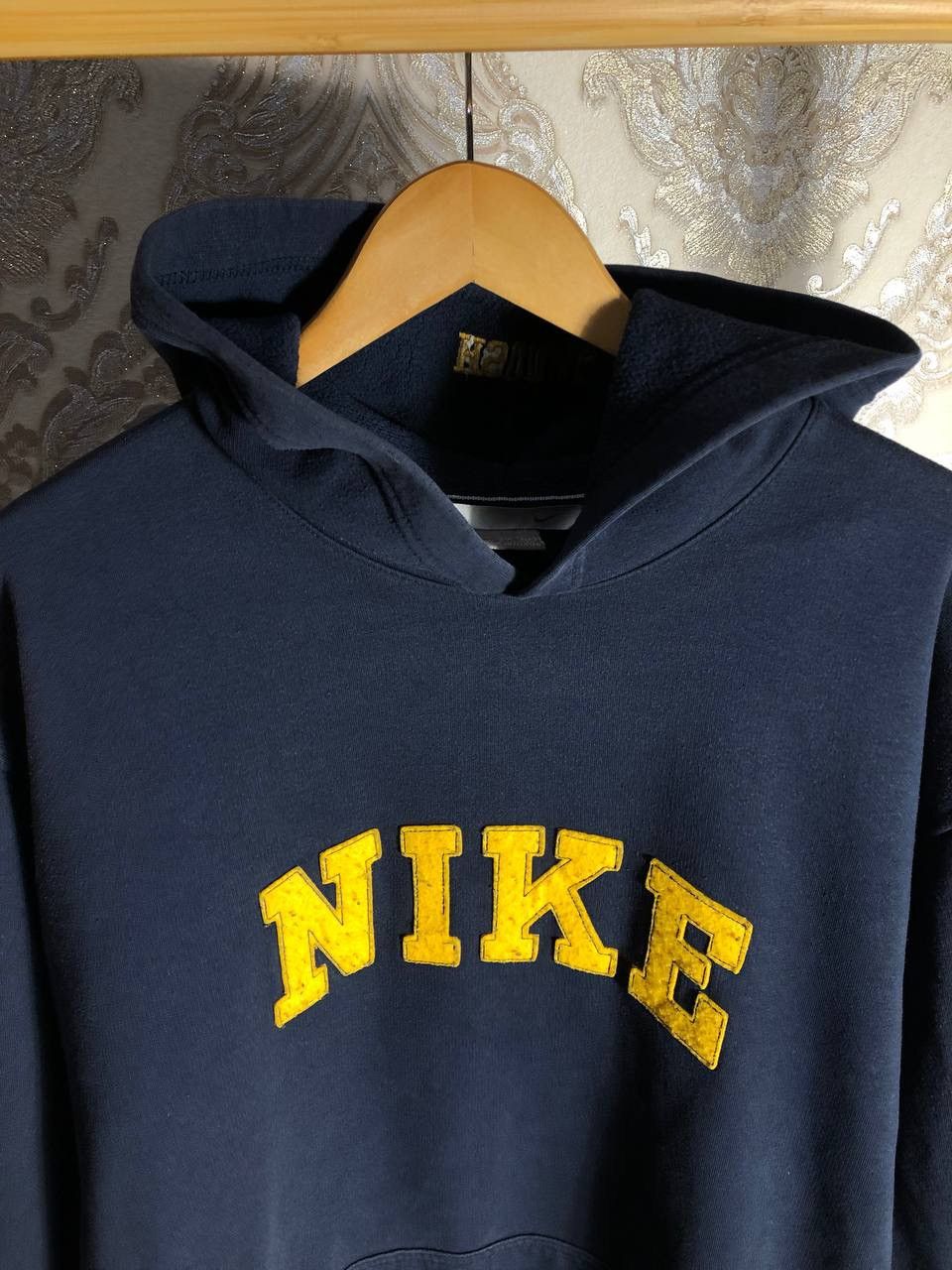 Nike VINTAGE NIKE BIG LOGO SWOOSH HOODIE RETRO DRILL Y2K 90s USA Size US XXL / EU 58 / 5 - 2 Thumbnail