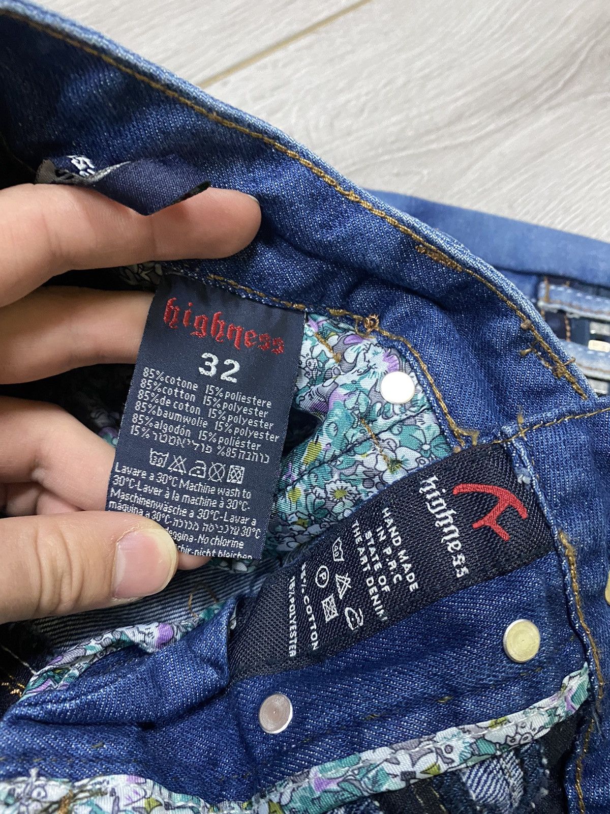 Vintage Jeans dirty Pants patch faded crashed denim y2k distressed Size US 32 / EU 48 - 6 Thumbnail