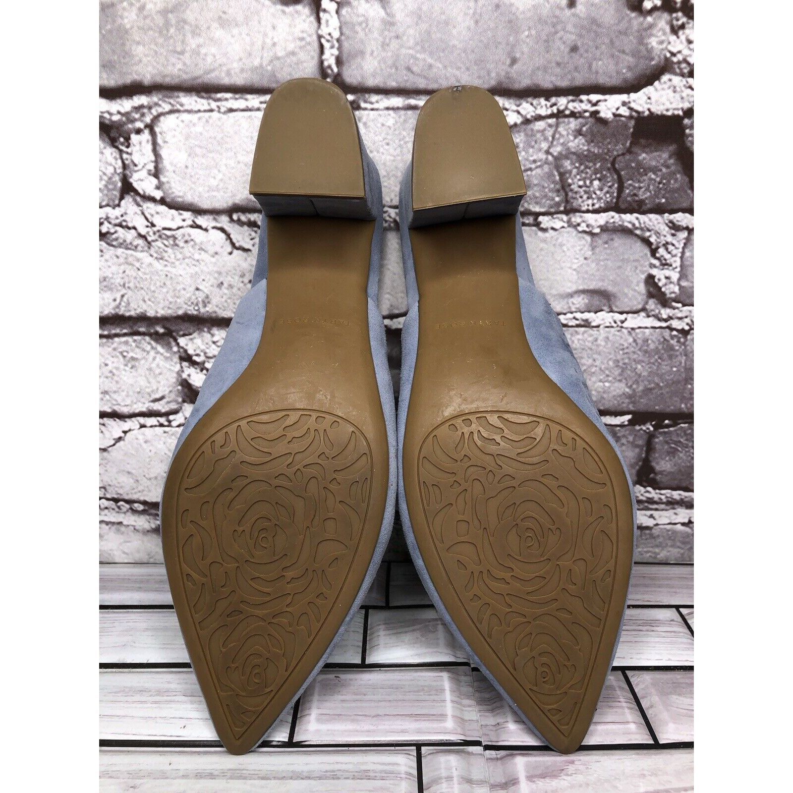 Other Taryn Rose Madisson Blue Suede Leather Pointed Toe Heels Wom Size US 9 / IT 39 - 7 Thumbnail