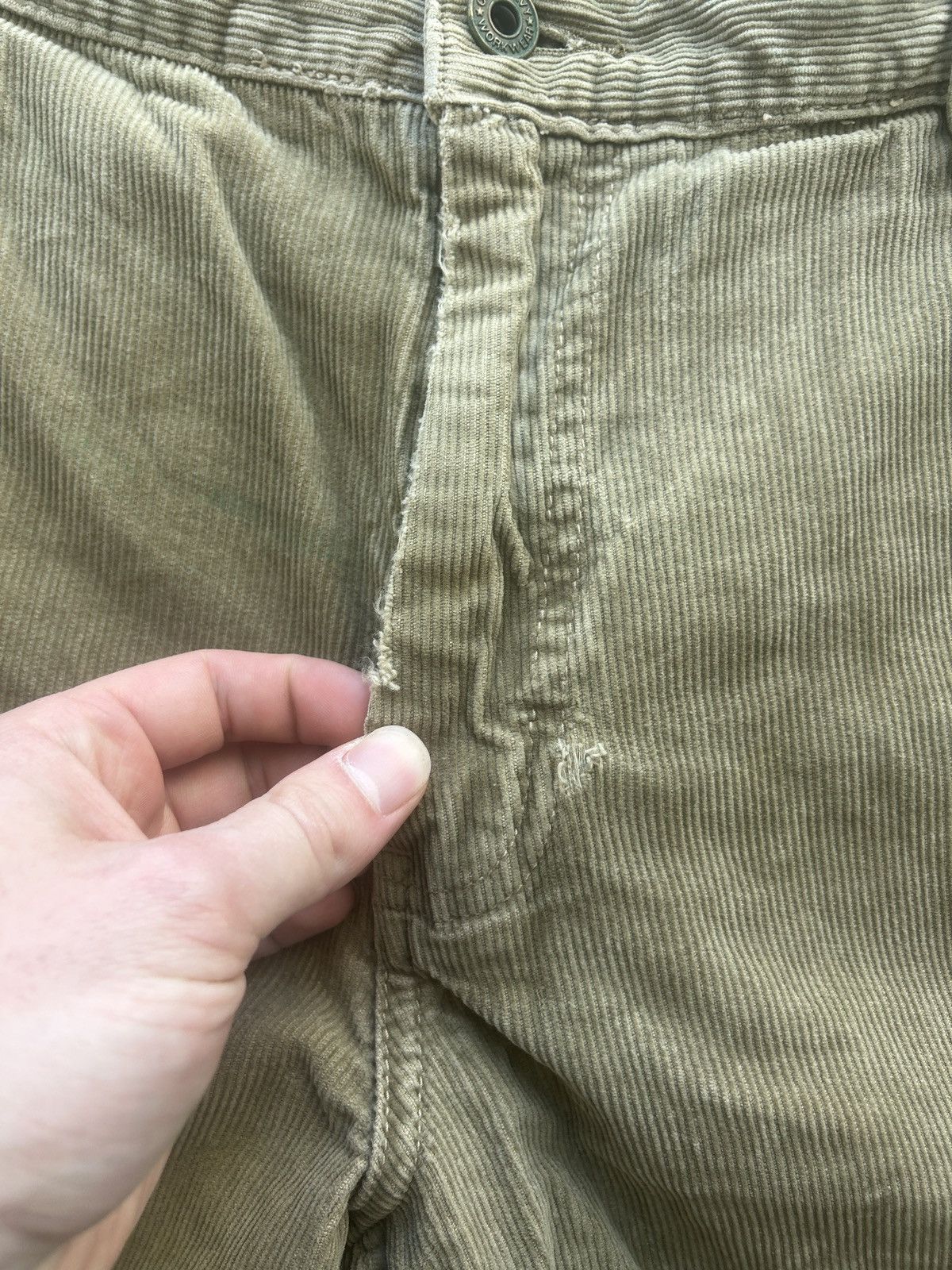Old Navy × Vintage Vintage Y2K Old Navy Corduroy Carpenter Pants Size US 34 / EU 50 - 9 Thumbnail