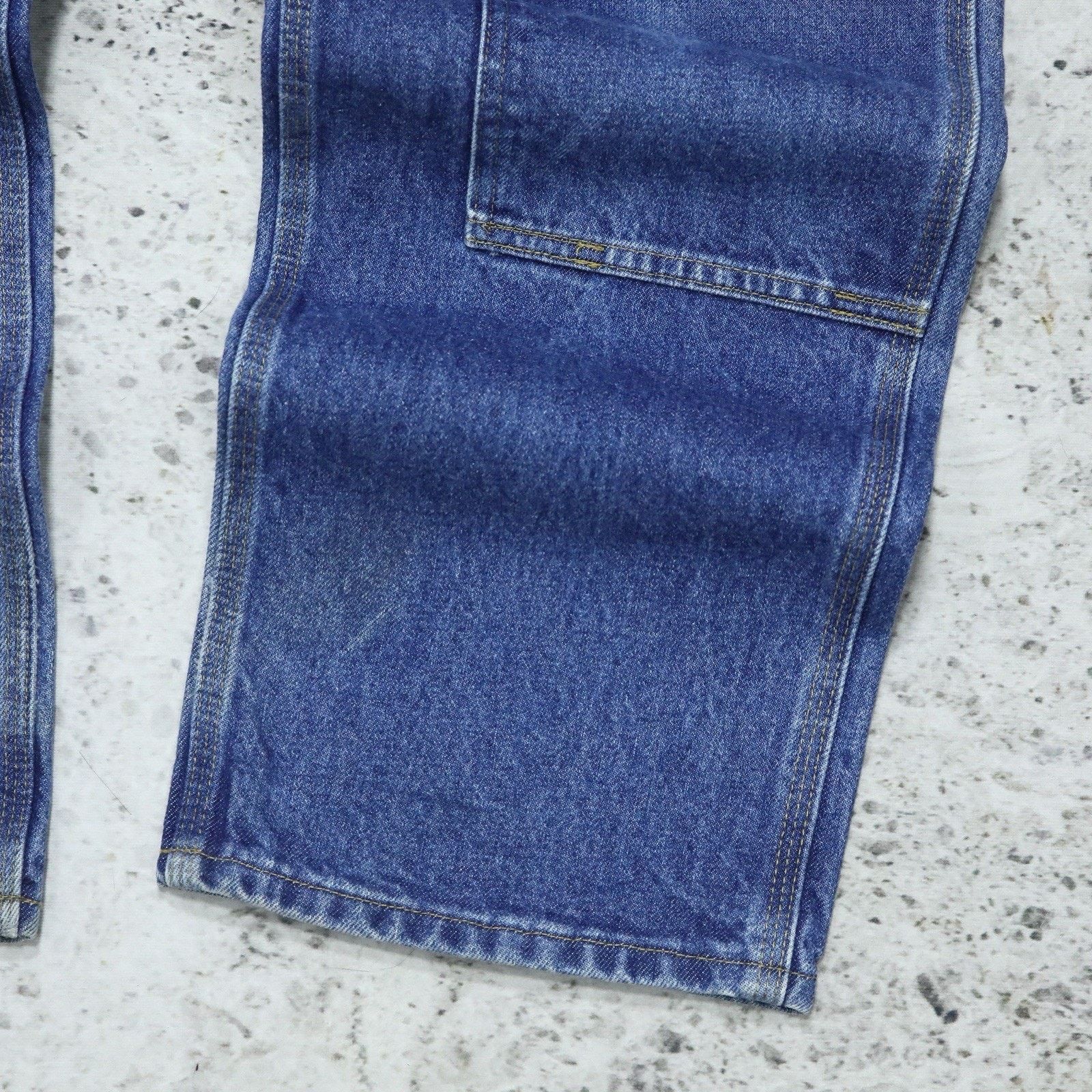 Carhartt Vintage Carhartt Faded Blue Denim Double Knee Carpenter Pant Size US 31 - 13 Thumbnail