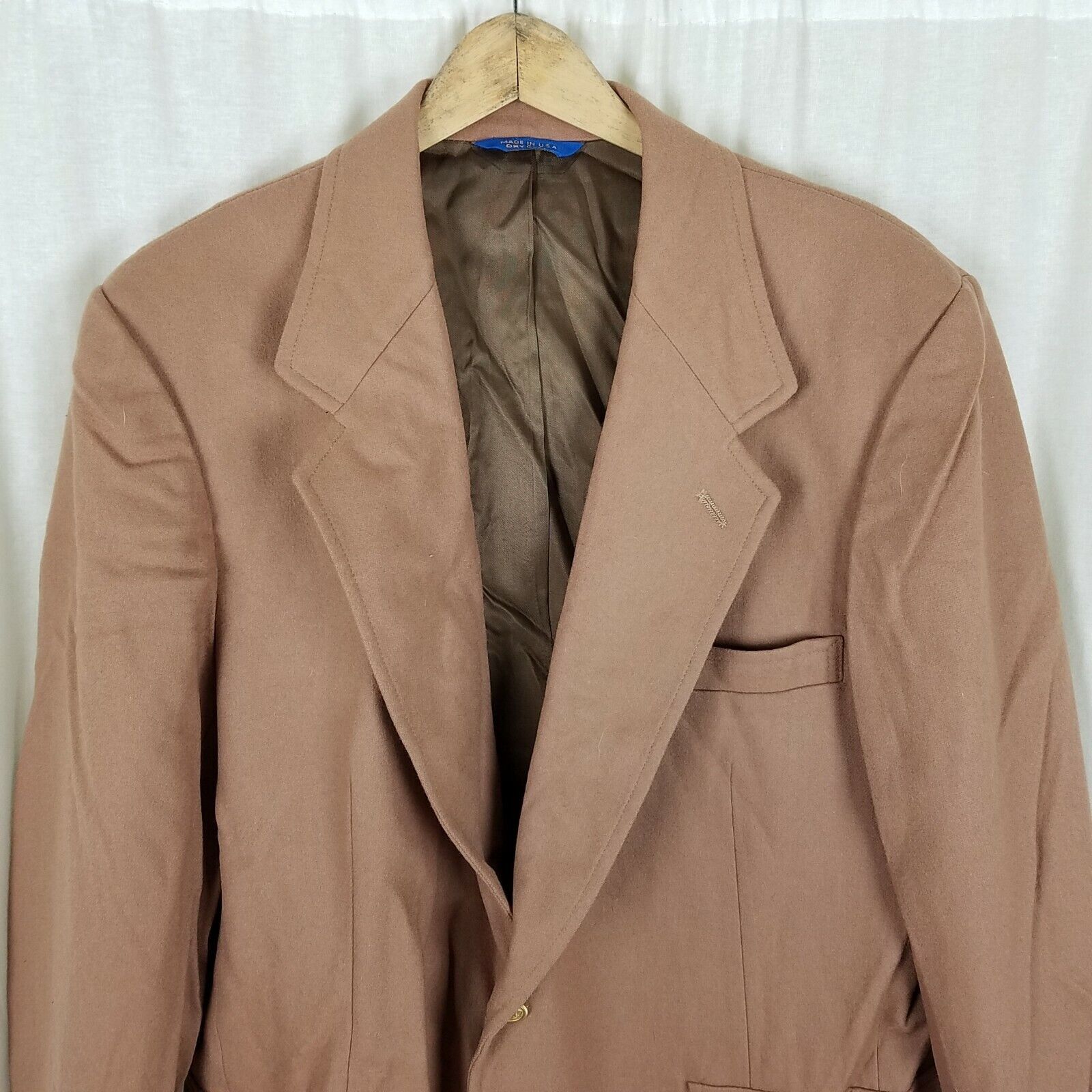 Pendleton Pendleton Wool Camel Sport Coat Suit Jacket Blazer 44 Vtg Size 44R - 2 Thumbnail