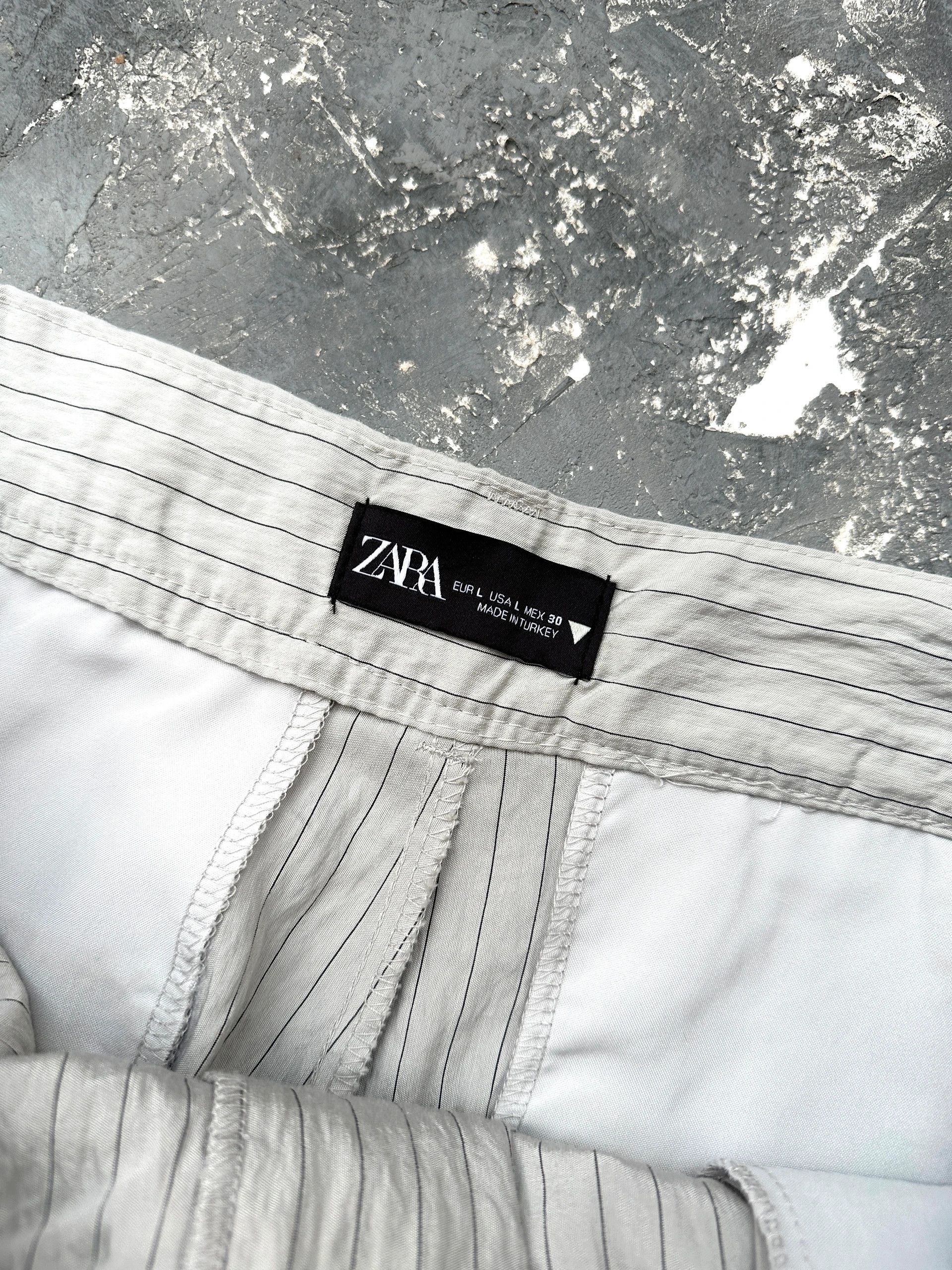 Zara loose striped modal zara pants Size 30" / US 8 / IT 44 - 6 Thumbnail