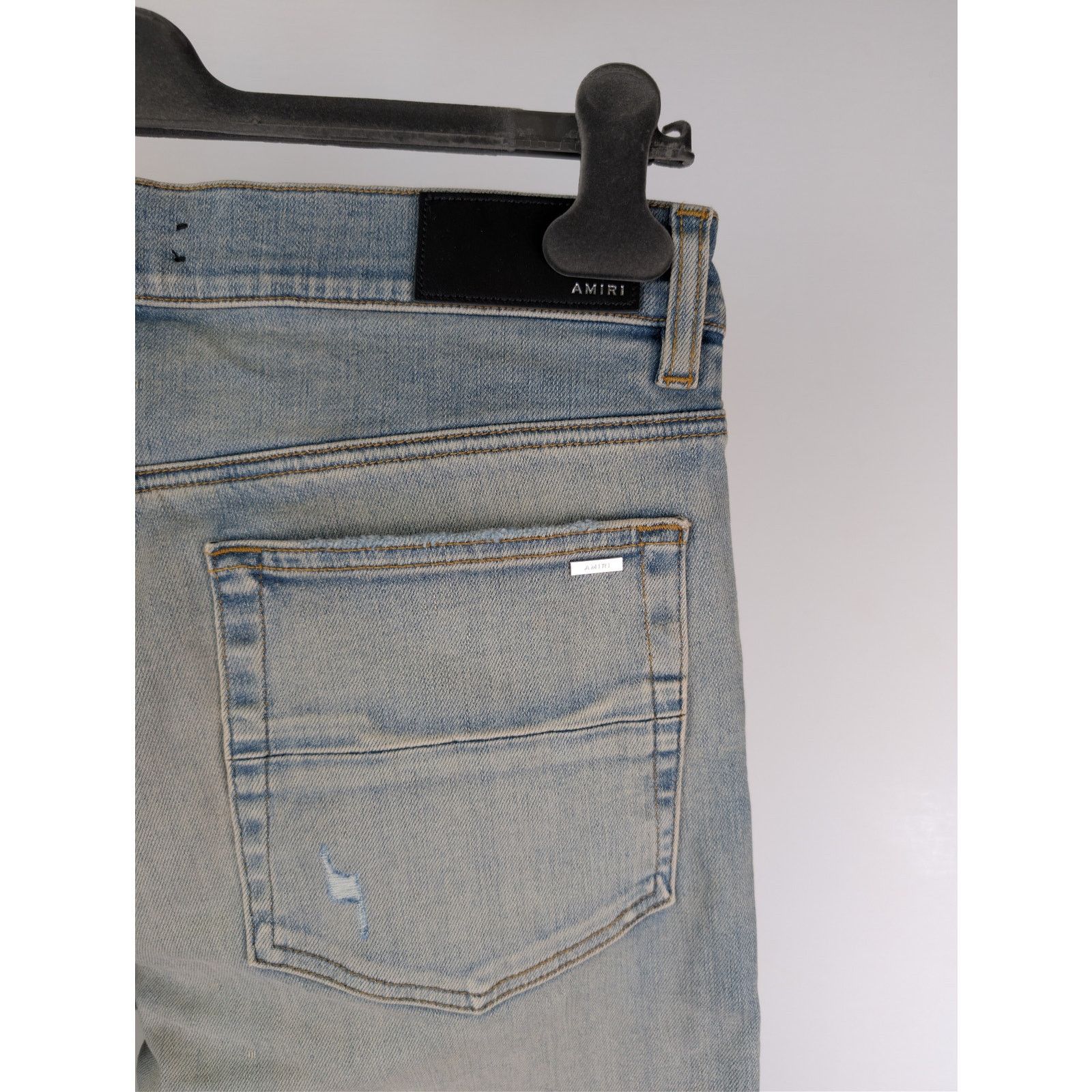 Amiri o1rshd1 Suede MX1 Jean Denim Jeans in Antique Indigo Size US 33 - 11 Thumbnail