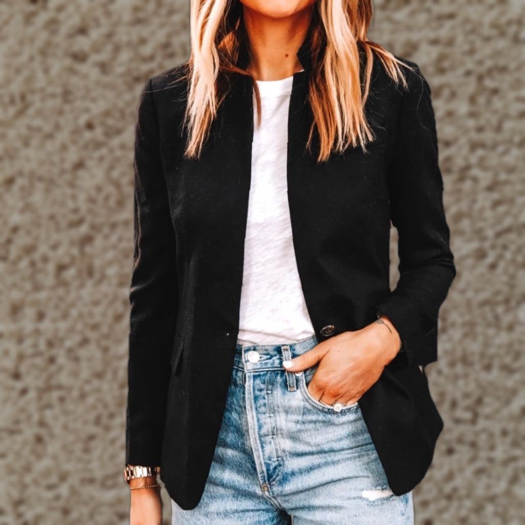 J.Crew J.CREW Blazer Jacket One-Button Black Size 4 Women Business Tailored Size S / US 4 / IT 40 - 1 Thumbnail