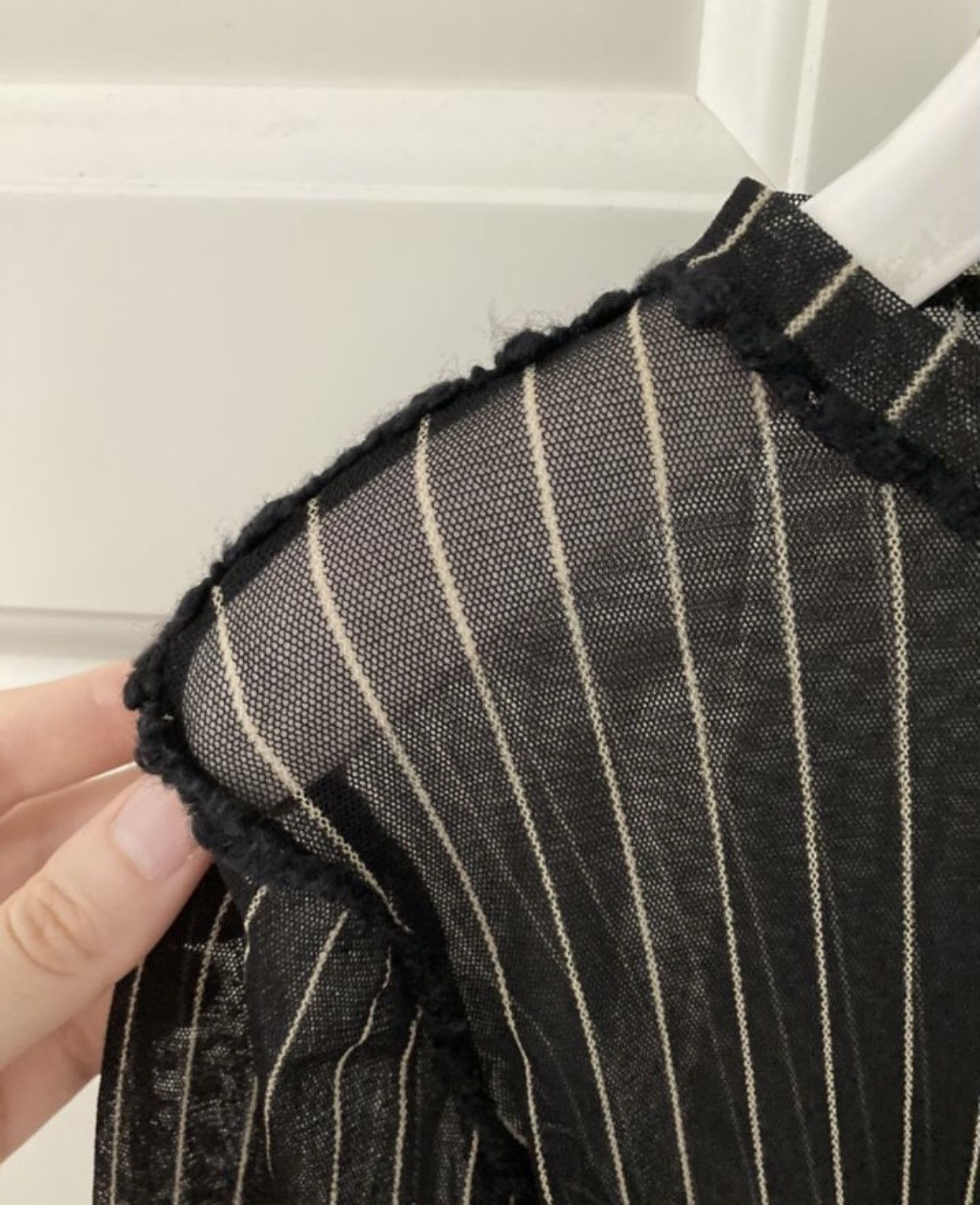 Jean Paul Gaultier Jean Paul Gaultier Maille striped mesh top Size S / US 4 / IT 40 - 5 Thumbnail