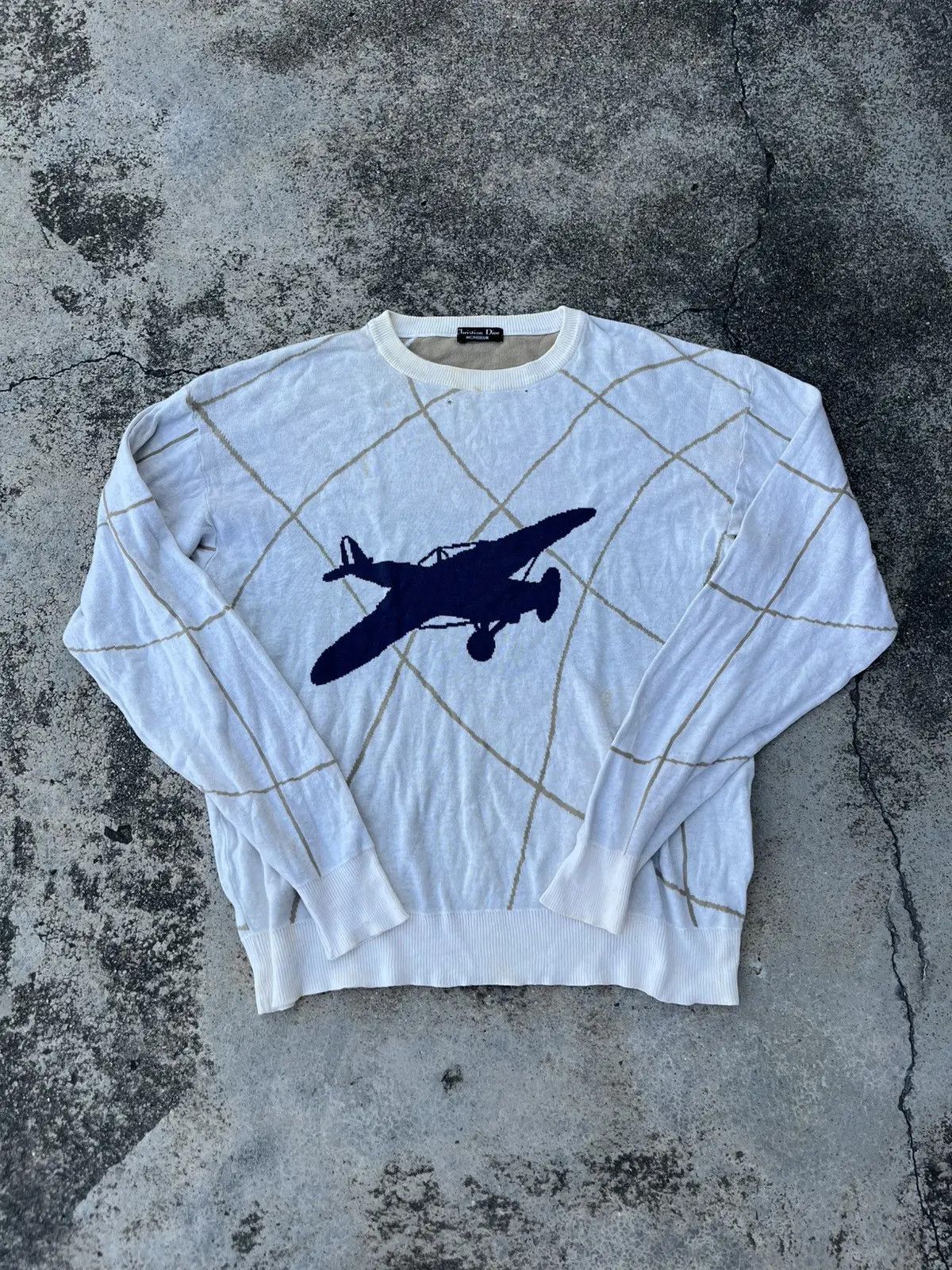 Christian Dior Monsieur Distressed Christian Dior 90s Sweater Size US L / EU 52-54 / 3 - 2 Thumbnail