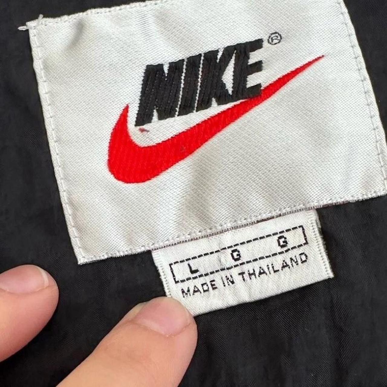 Nike Vintage 90's Nike Windbreaker Burgundy Black Yellow Size US L / EU 52-54 / 3 - 8 Thumbnail