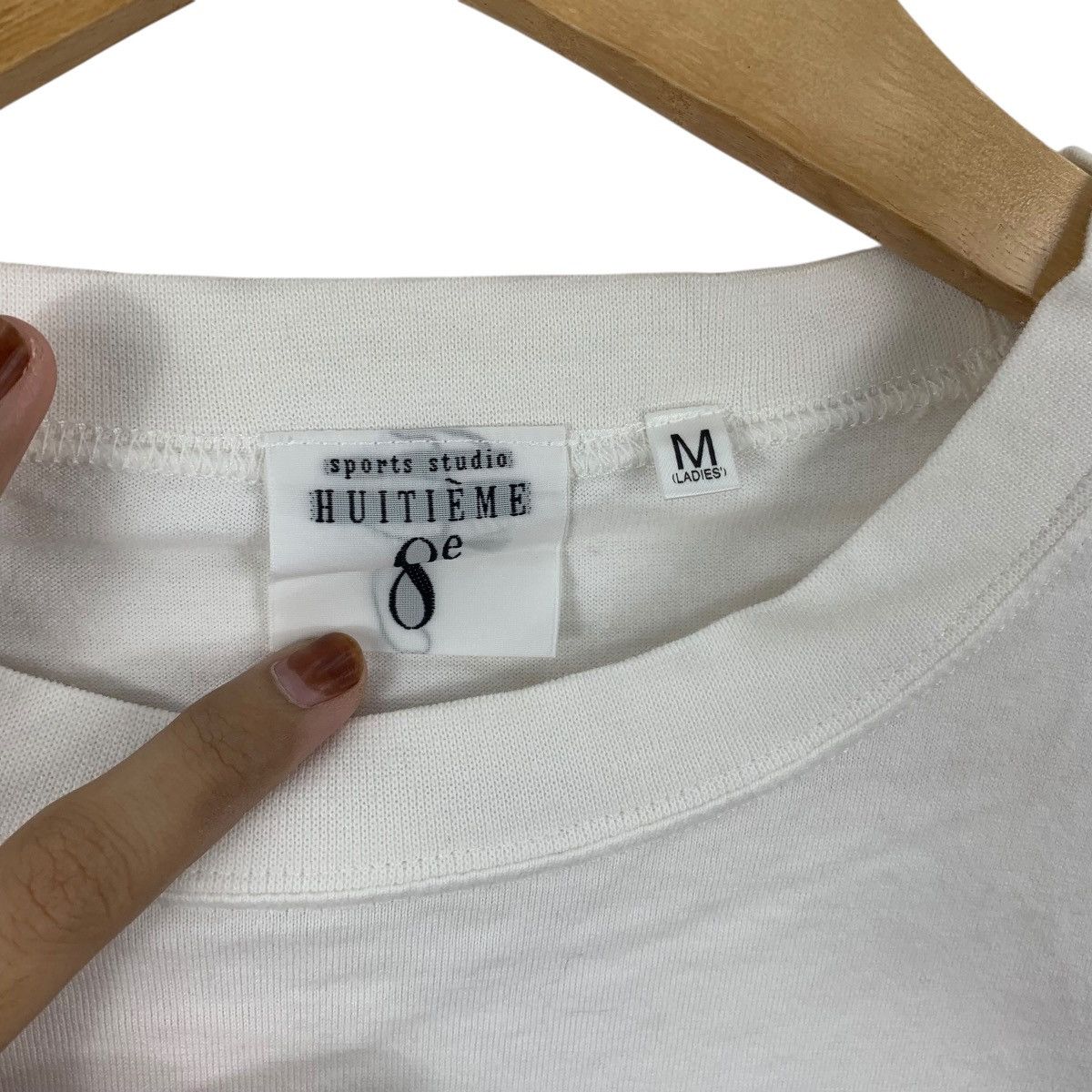 Vintage Vintage HUITIEME PARIS Sports Studio Striped Tee Shirt Top Size M / US 6-8 / IT 42-44 - 8 Thumbnail