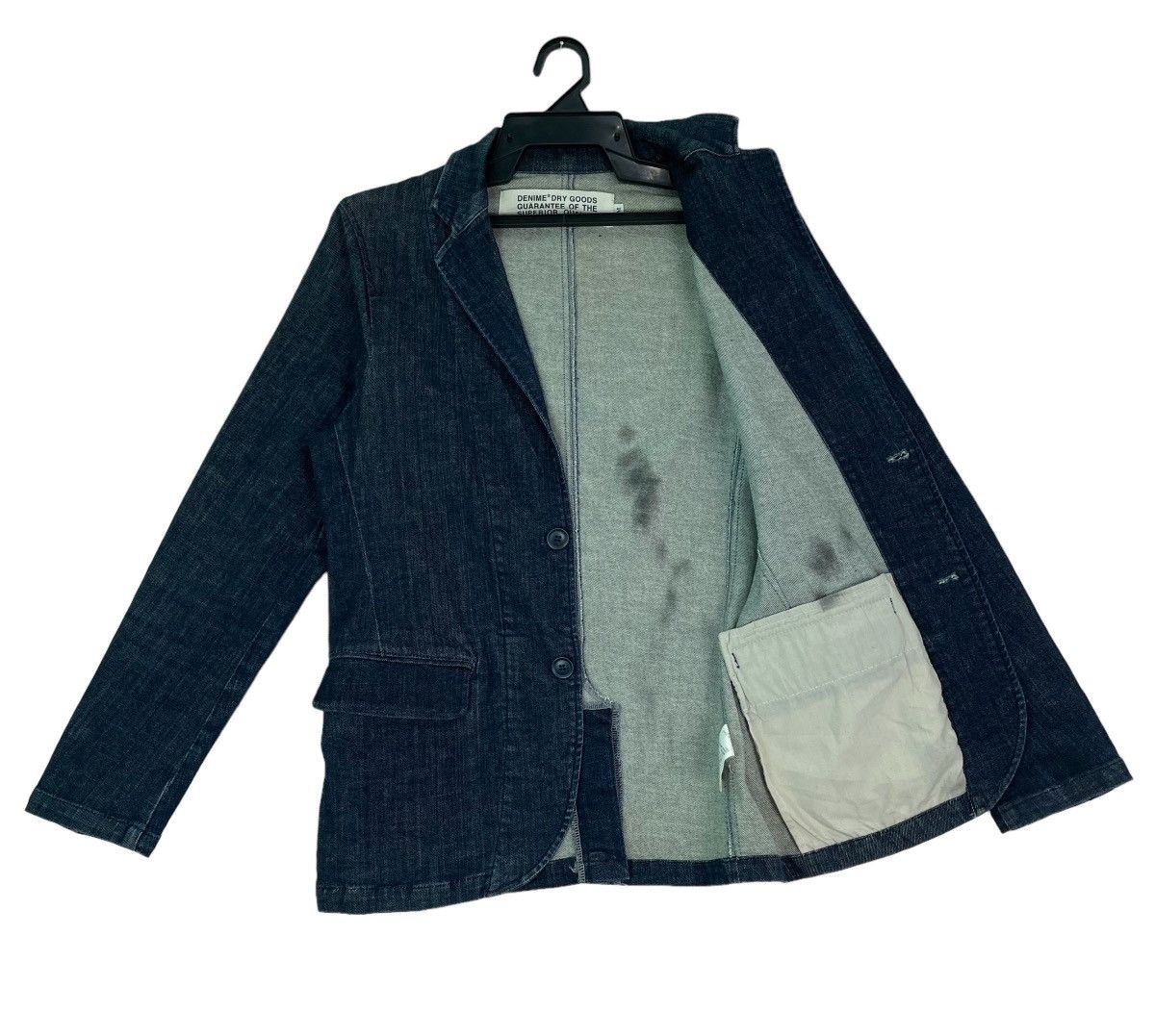 Denime Vtg 90s DENIME japan indigo blue denim jacket Size US M / EU 48-50 / 2 - 3 Thumbnail
