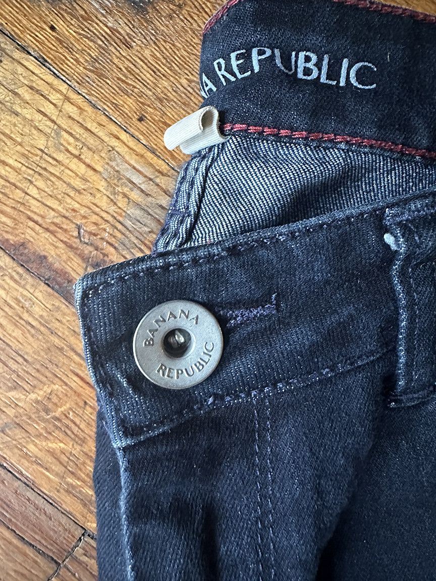 Banana Republic Black Banana Republic women's jeans faded low rise size 29 Size 29" - 3 Thumbnail