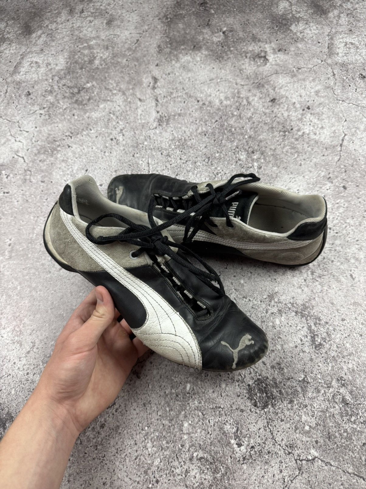 Puma Vintage Puma Y2K opium Blokecore suede sneakers Trashed Size US 10 / EU 43 - 2 Thumbnail