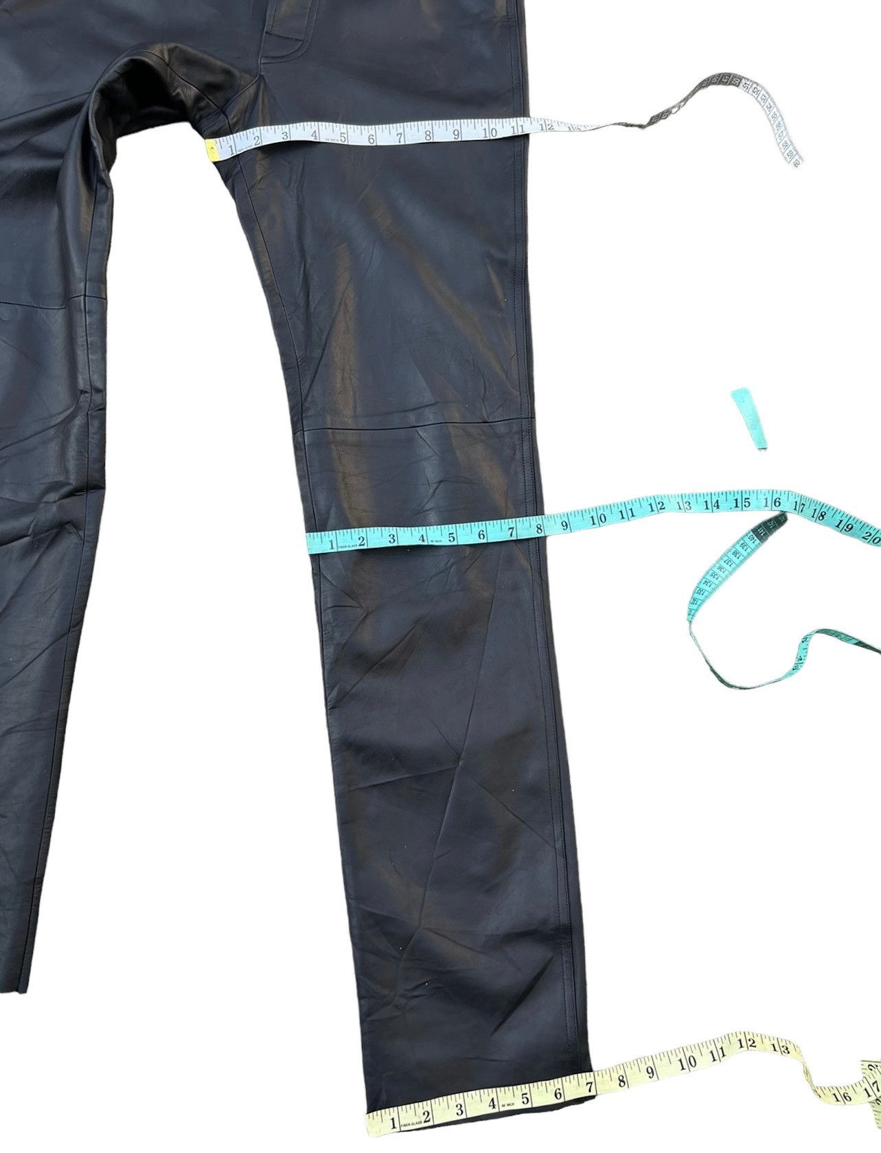Vintage × agnes b. Vintage Agnes B. Homme Paris Cowhide Black Leather Pant Size US 30 / EU 46 - 4 Thumbnail