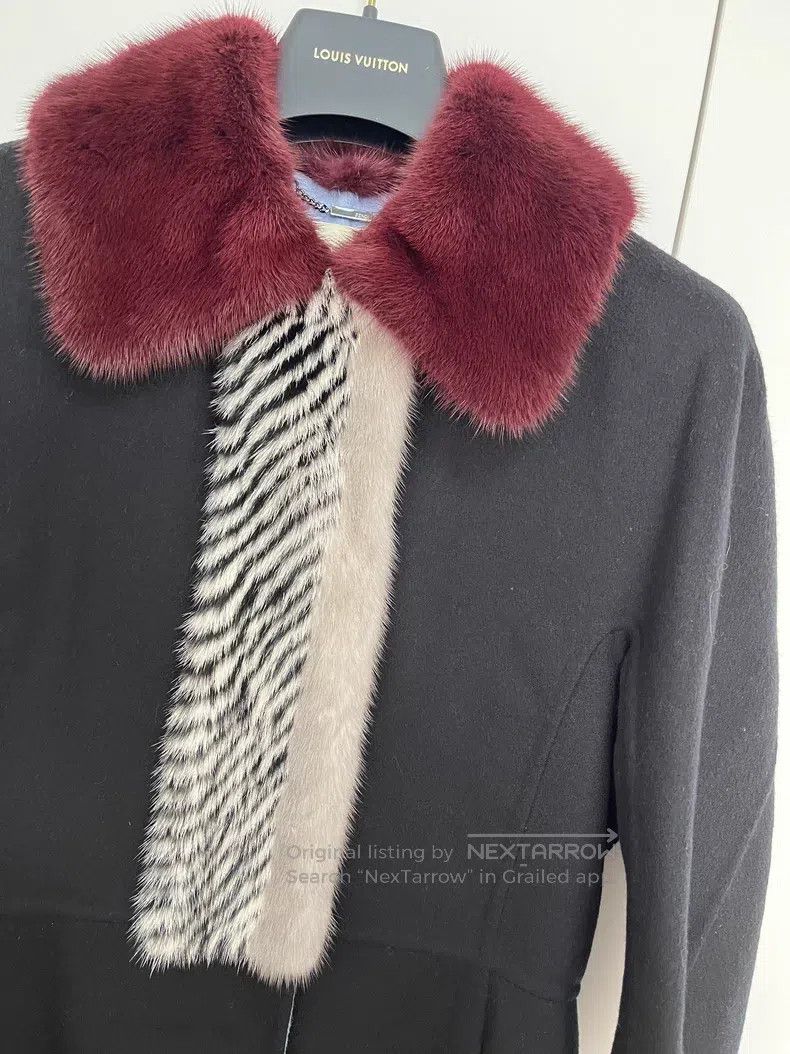 Fendi Fendi Mink Collar Coat Jacket Size XS / US 0-2 / IT 36-38 - 2 Thumbnail
