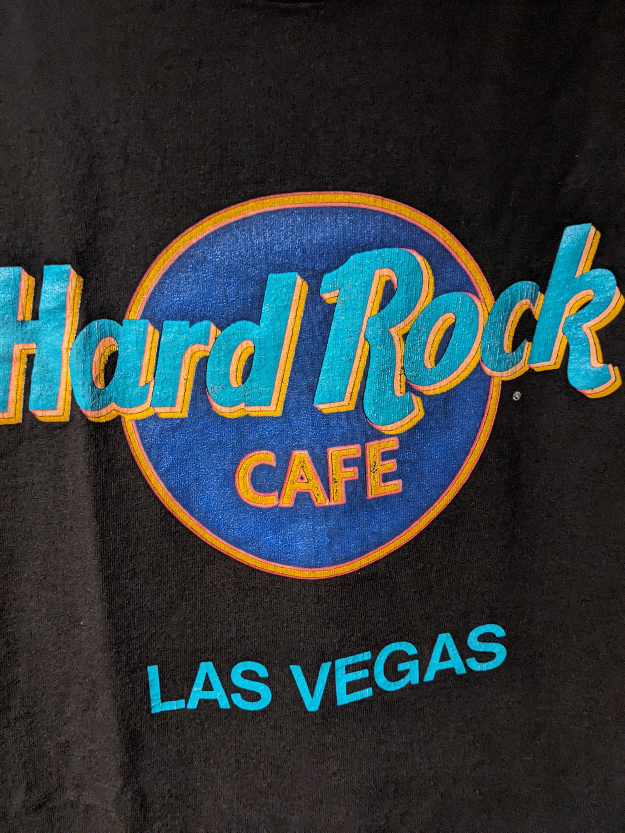Hard Rock Cafe × Vintage Vintage 90s Hard Rock Cafe Las Vegas Logo X-Large T-Shirt Size US XL / EU 56 / 4 - 2 Thumbnail
