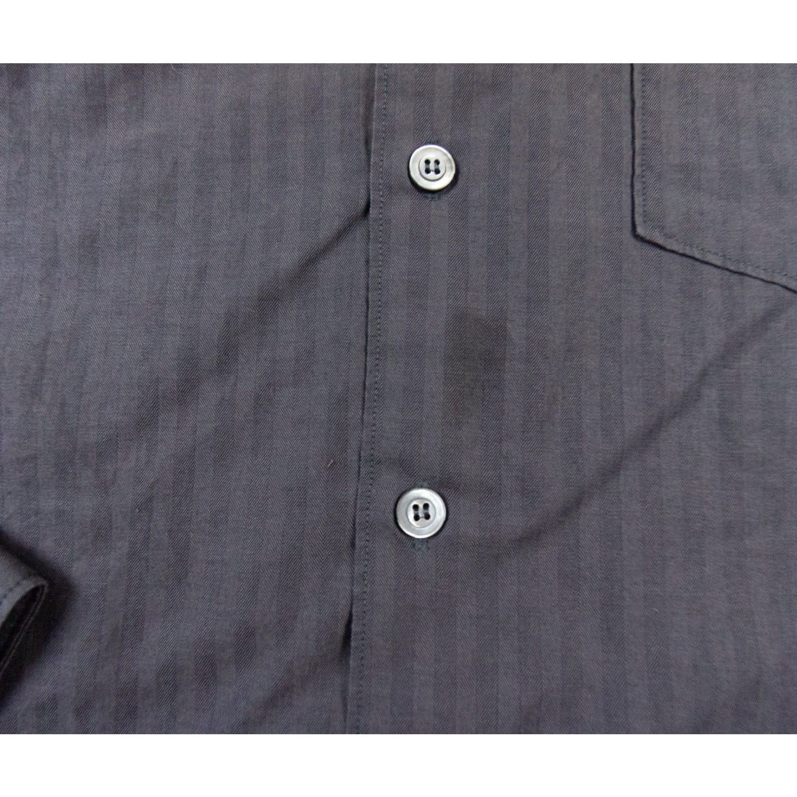 Ermenegildo Zegna Ermenegildo Zegna Button-Down Shirt Mens Large Gray Long Sleeve Preppy Size US L / EU 52-54 / 3 - 4 Thumbnail