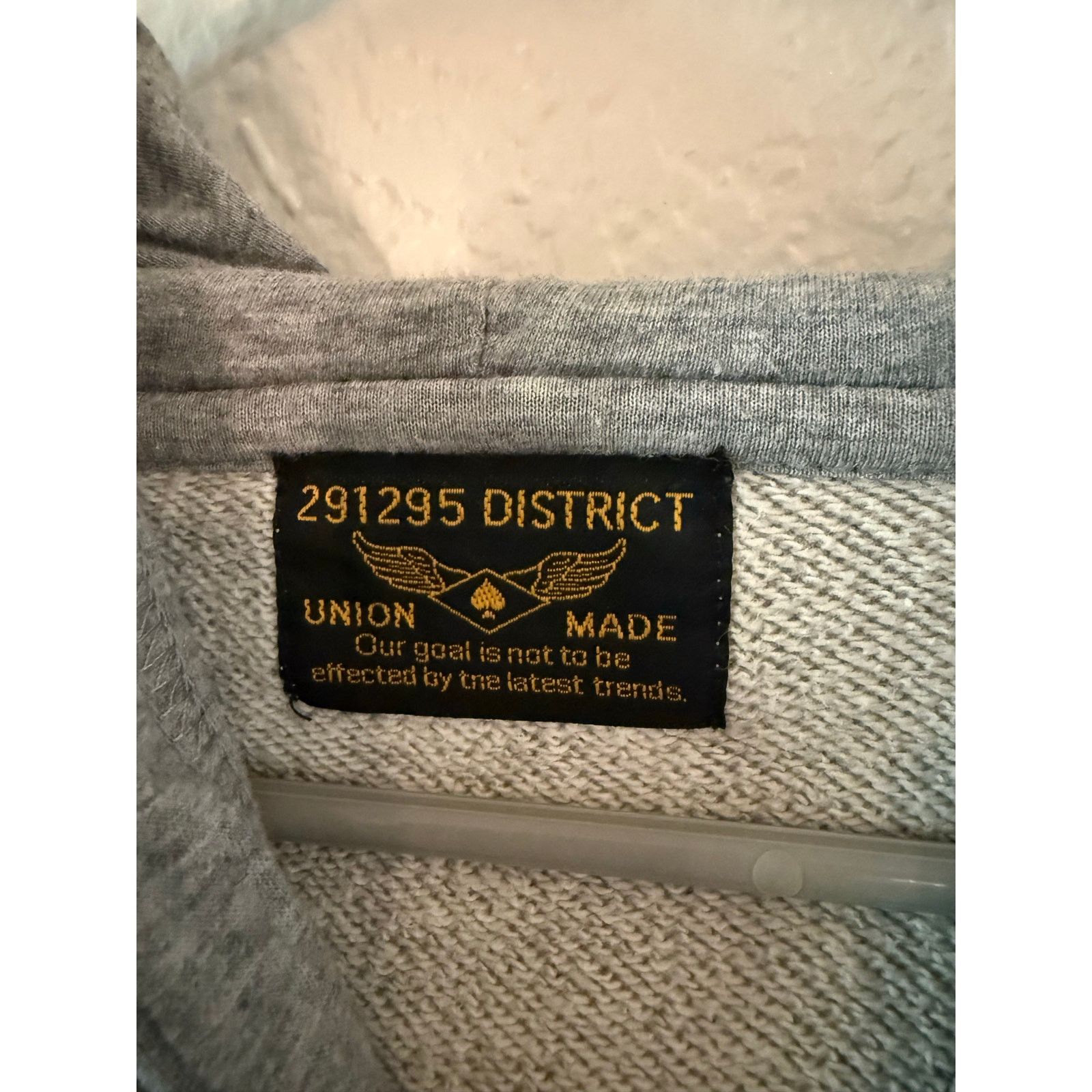 Japanese Brand 291295 District Zip Hoodie Bandana Print Gray Size US M / EU 48-50 / 2 - 7 Thumbnail