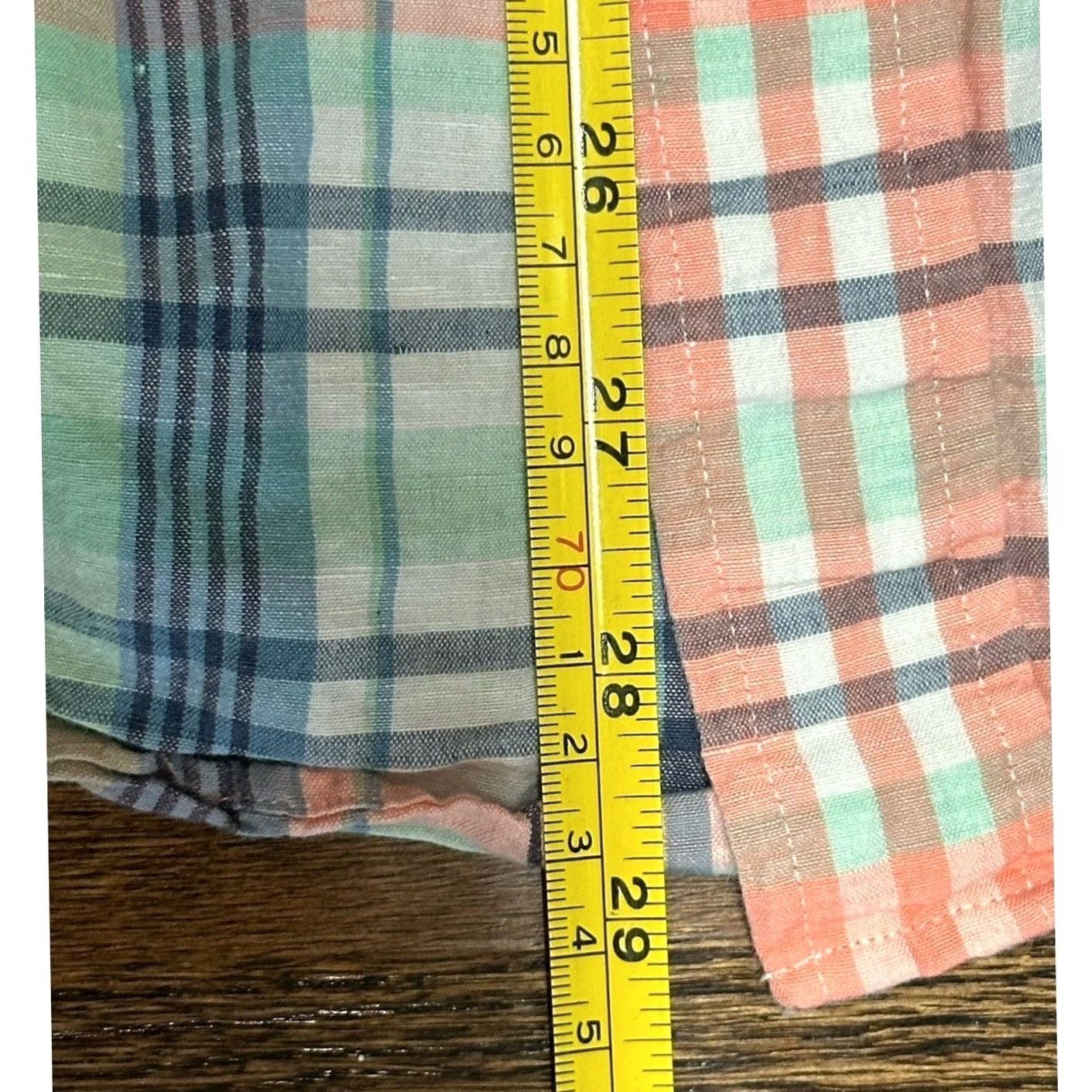 Polo Ralph Lauren Polo Ralph Lauren Shirt Mens L Plaid Linen Blend Western Cowboy Pearl Snap Size US L / EU 52-54 / 3 - 6 Thumbnail