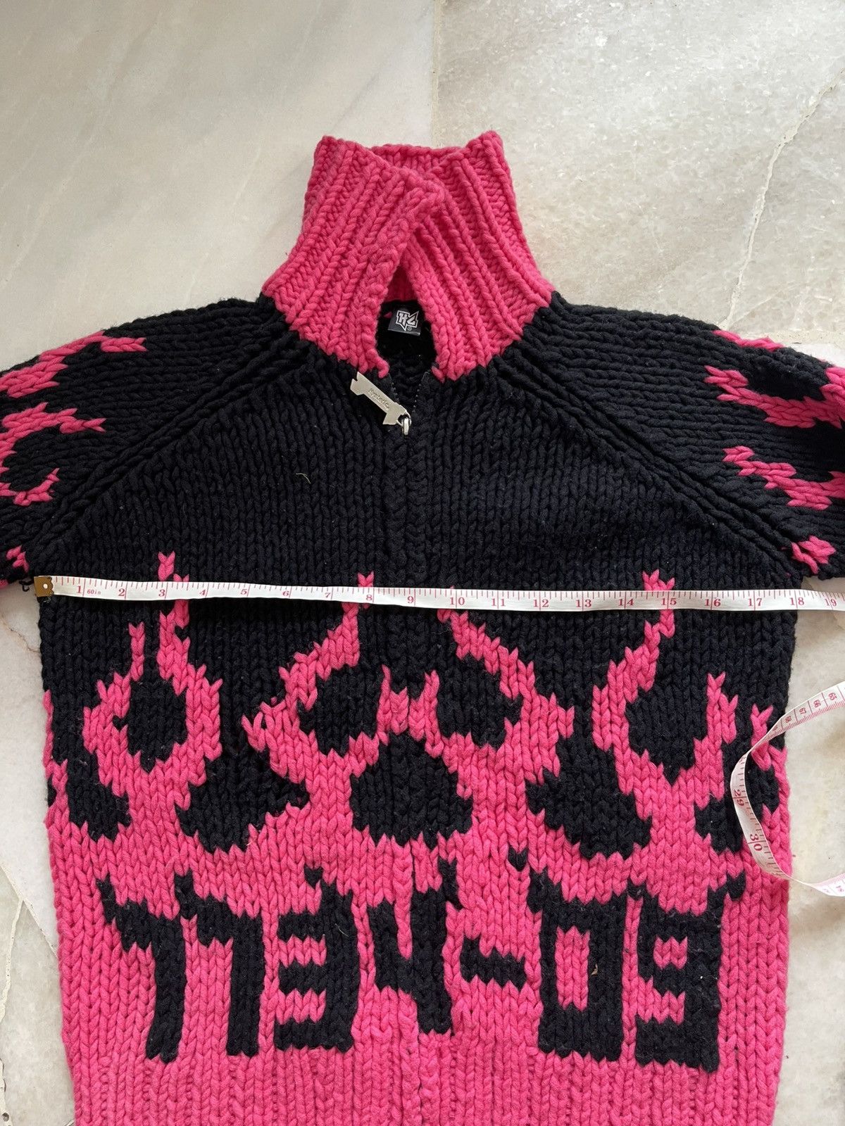 Hysteric Glamour Hysteric Glamour Flame 'Go Hell Hysteric' Knitwear Size US XS / EU 42 / 0 - 11 Thumbnail