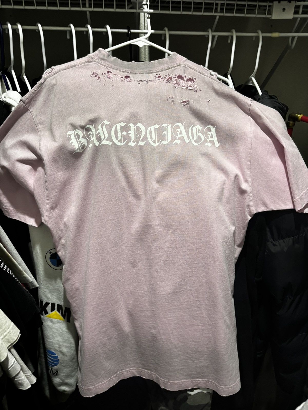 Balenciaga BALENCIAGA GHOTIC TYPE LOGO T SHIRT Size US L / EU 52-54 / 3 - 1 Thumbnail