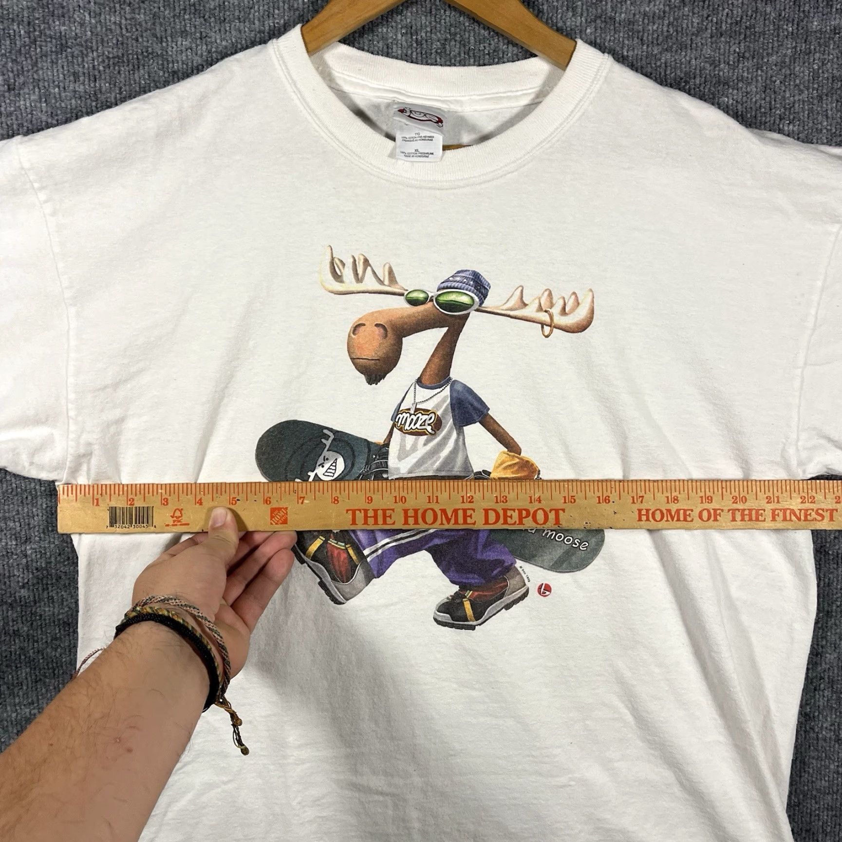 Vintage VINTAGE The Duck Company T-Shirt Ski XL White Solid 90s Mens Size US XL / EU 56 / 4 - 6 Thumbnail