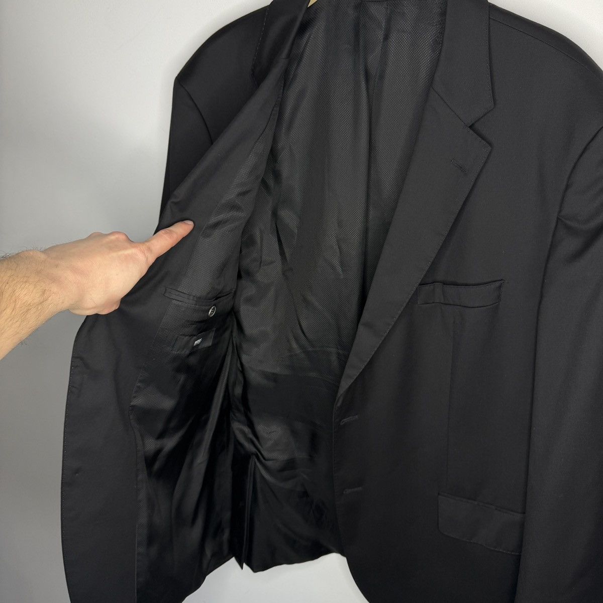 Hugo Boss Hugo Boss Wool Blazer Jacket Black Guabello Size 50R - 8 Thumbnail