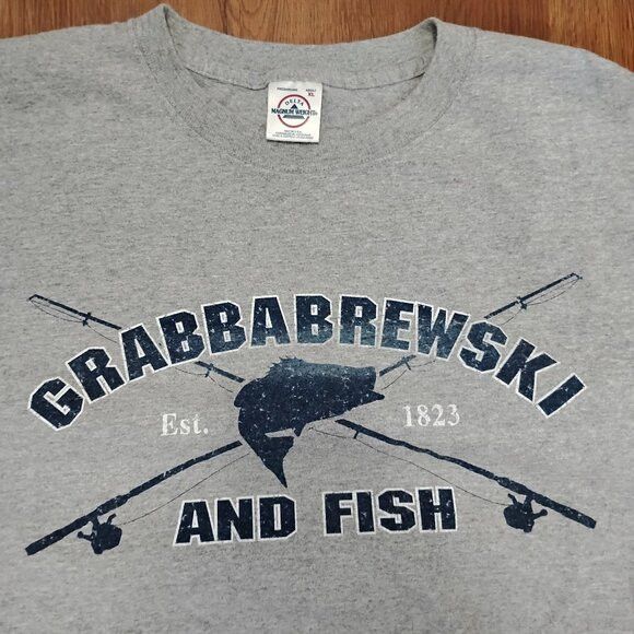 Delta DS Vintage Grabbabrewski & Fish Parody Abercrombie T-Shirt Size US XL / EU 56 / 4 - 1 Thumbnail
