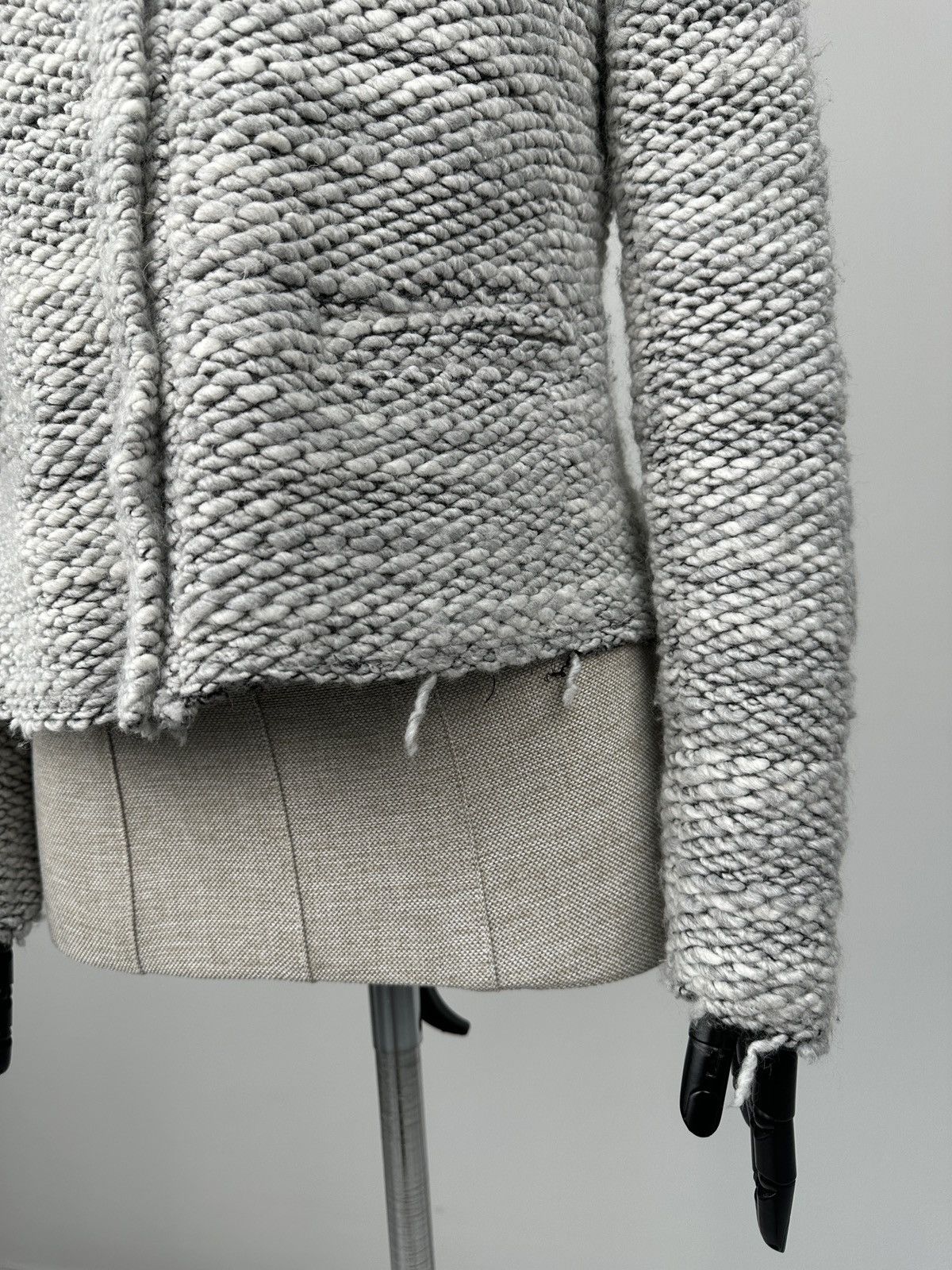 Iro IRO Shavani Carene Knit Boucle Gray Wool Blend Jacket sz 42 Size M / US 6-8 / IT 42-44 - 7 Thumbnail
