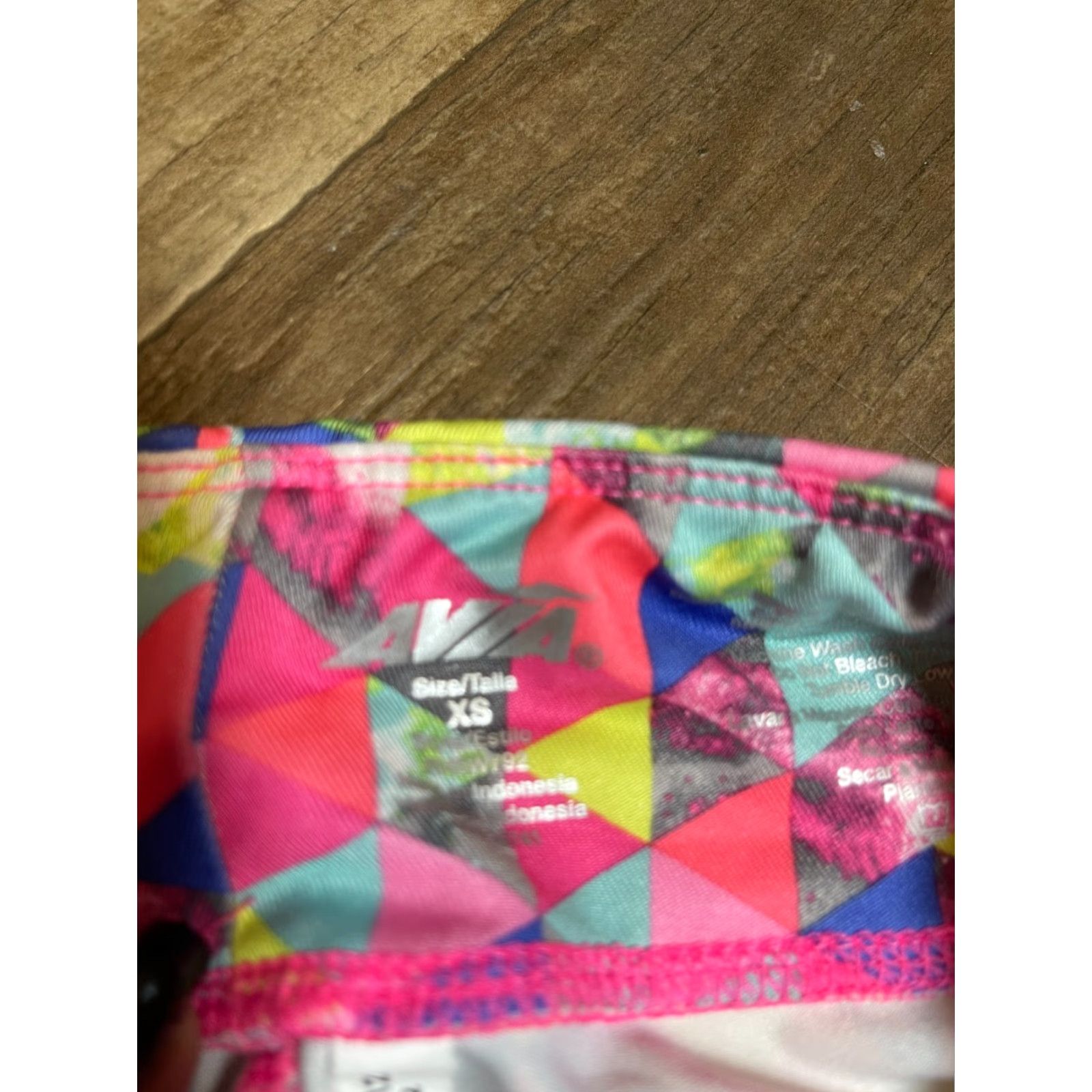 Avia AVIA Leggings Womens XS Pink Pants Pattern Paint Splatter Activewear Regular Compression Running Jogging Size 26" / US 2 / IT 38 - 4 Thumbnail