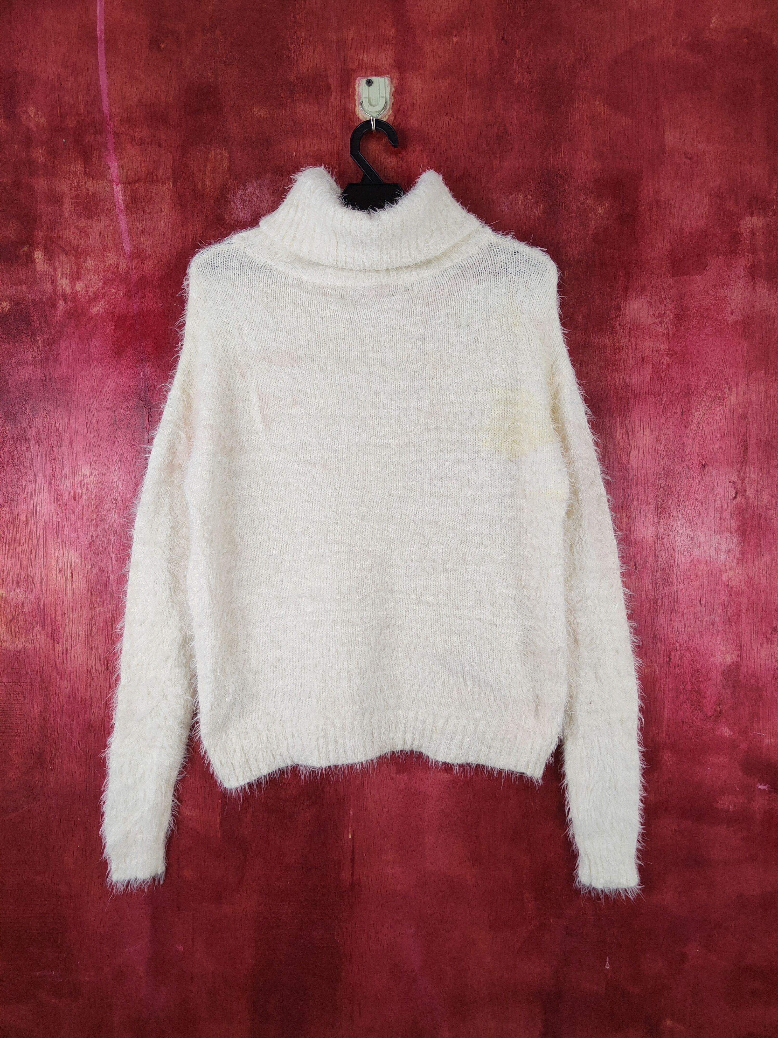 Japanese Brand × Vintage Vintage 💥 Sorridere Ivory Fur Mohair Knitwear Size M / US 6-8 / IT 42-44 - 7 Thumbnail