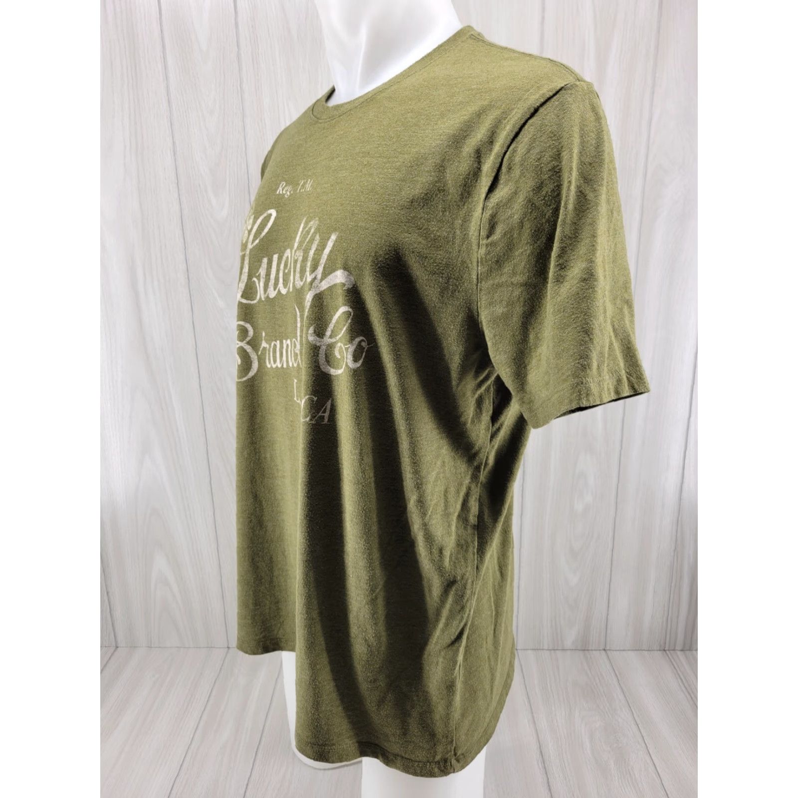 Lucky Brand Lucky Brand Men’s Lightweight Short Sleeve Graphic T-Shirt XL Green Size US XL / EU 56 / 4 - 3 Thumbnail