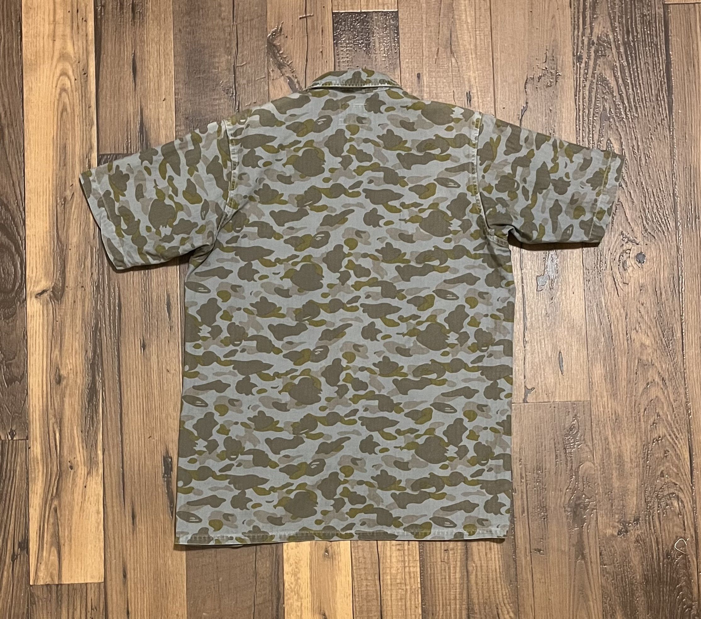 Bape Bape thick camo button up shirt Size US M / EU 48-50 / 2 - 2 Thumbnail