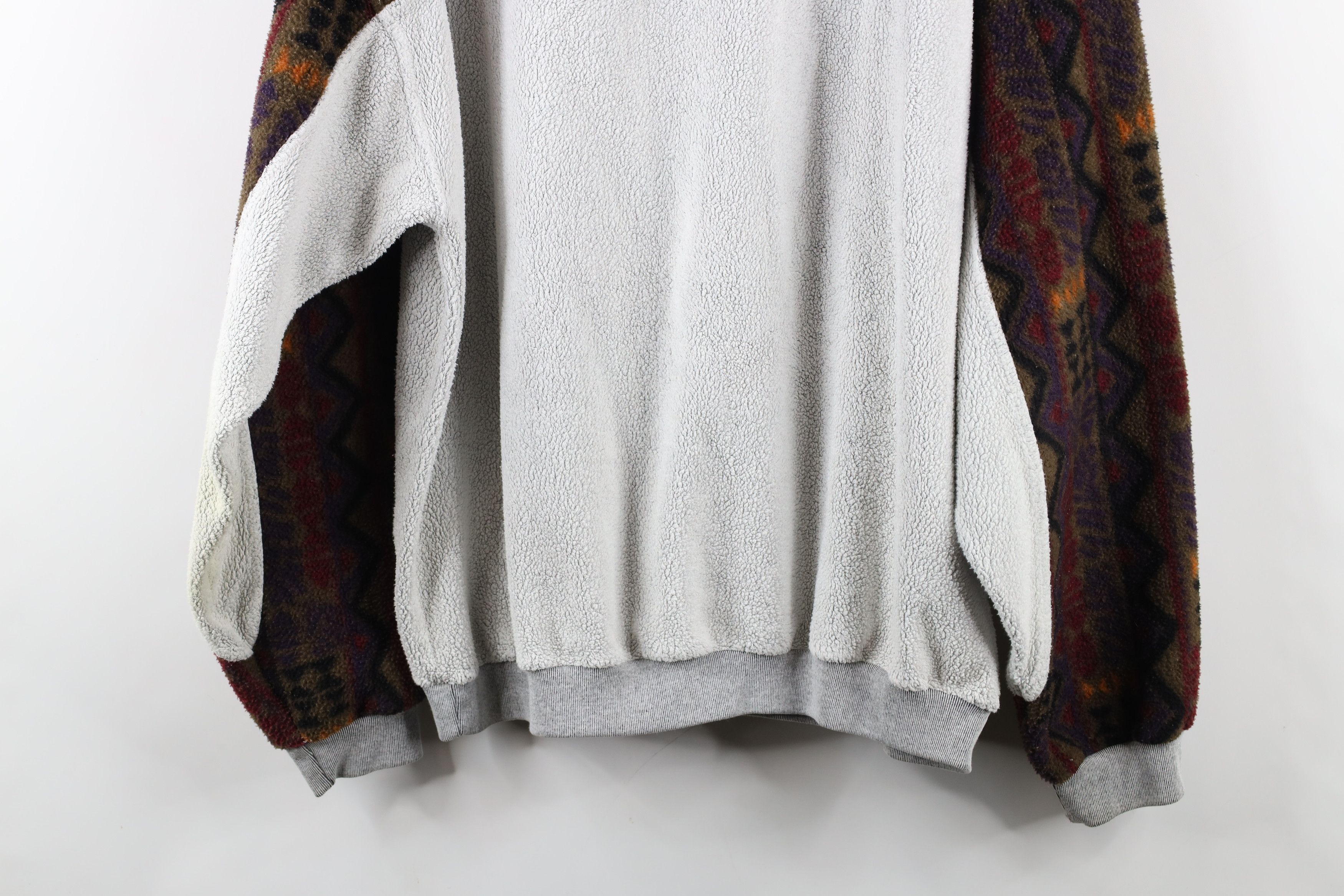 Vintage Vintage 90s Streetwear Southwestern Half Zip Fleece Sweater Size US L / EU 52-54 / 3 - 14 Thumbnail