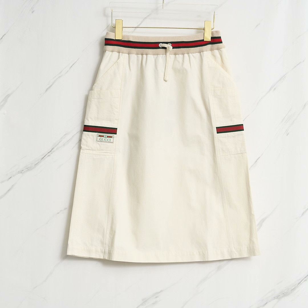 Gucci Gucci Women's Classic Stripe A-Line Skirt Size 36" / US 14 / IT 50 - 1 Thumbnail
