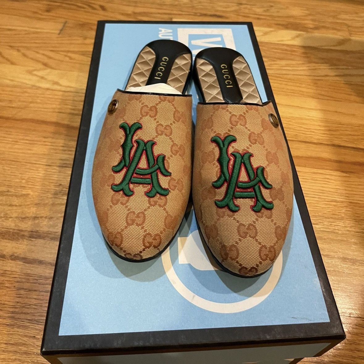 Gucci Gucci exclusive limited LA monogram slide size uk men 8 Size US 8 / EU 41 - 2 Thumbnail
