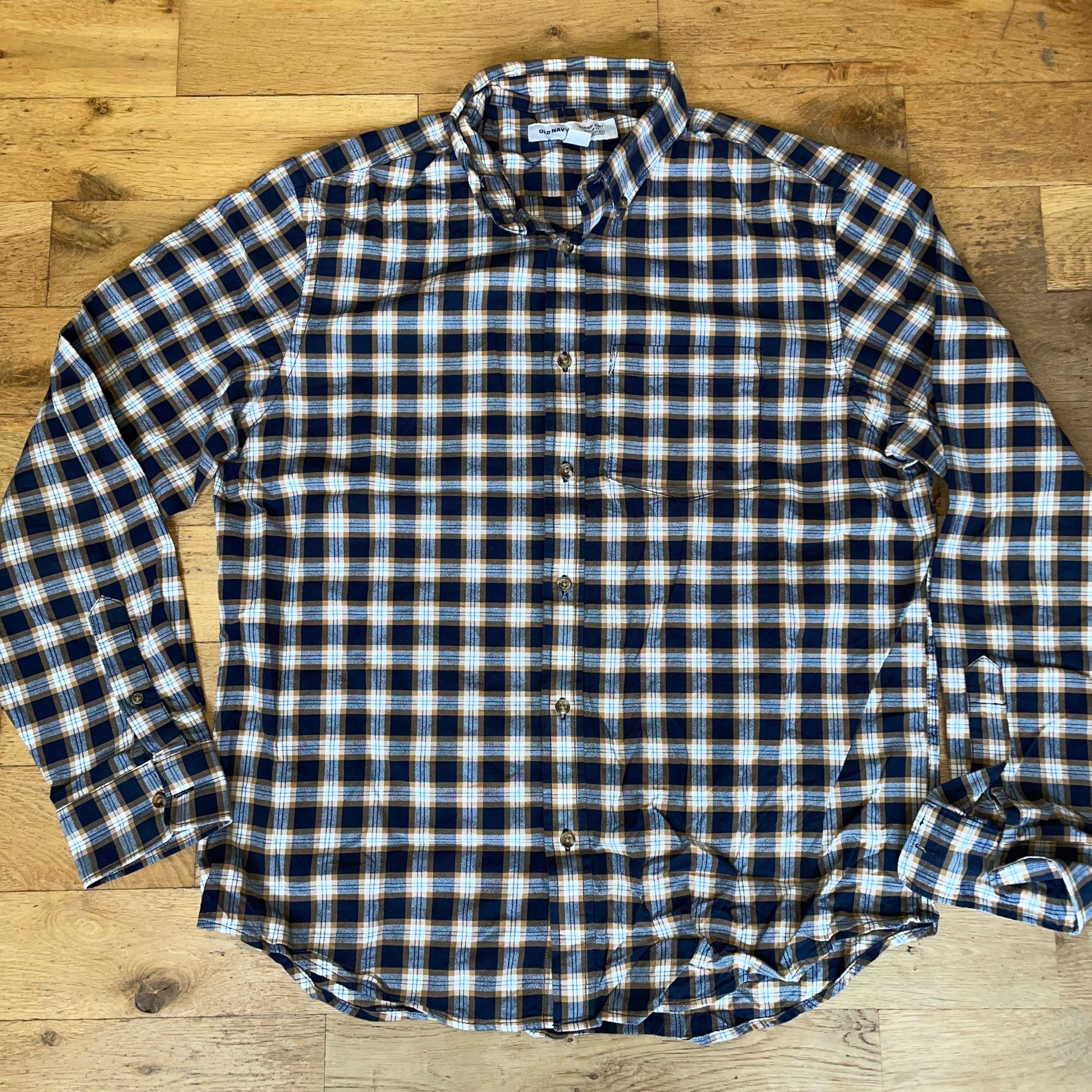 Old Navy OLD NAVY MEN'S LONG SLEEVE CHECK SHIRT SIZE .L Size US L / EU 52-54 / 3 - 1 Thumbnail